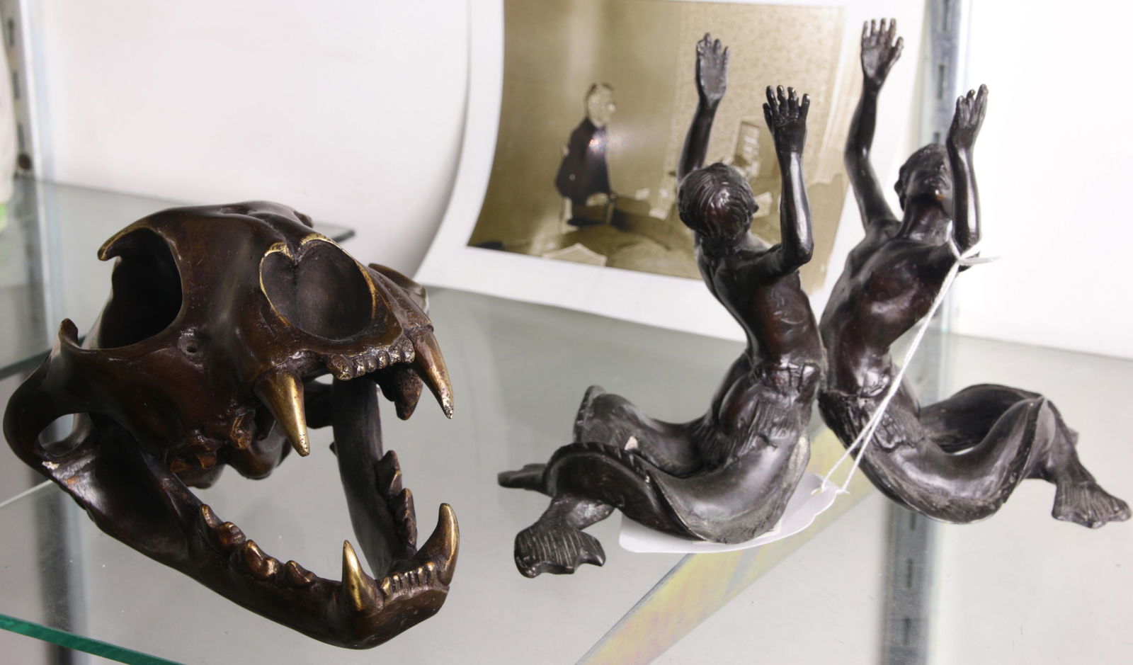 Bronze replica of animal skull and a Baroque style (1 of 1)