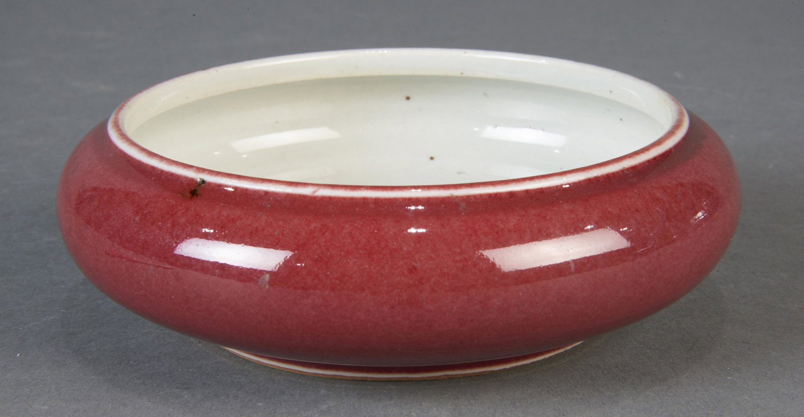 Chinese ox blood water coupe: Chinese ox blood water coupe, 5.25"dia.