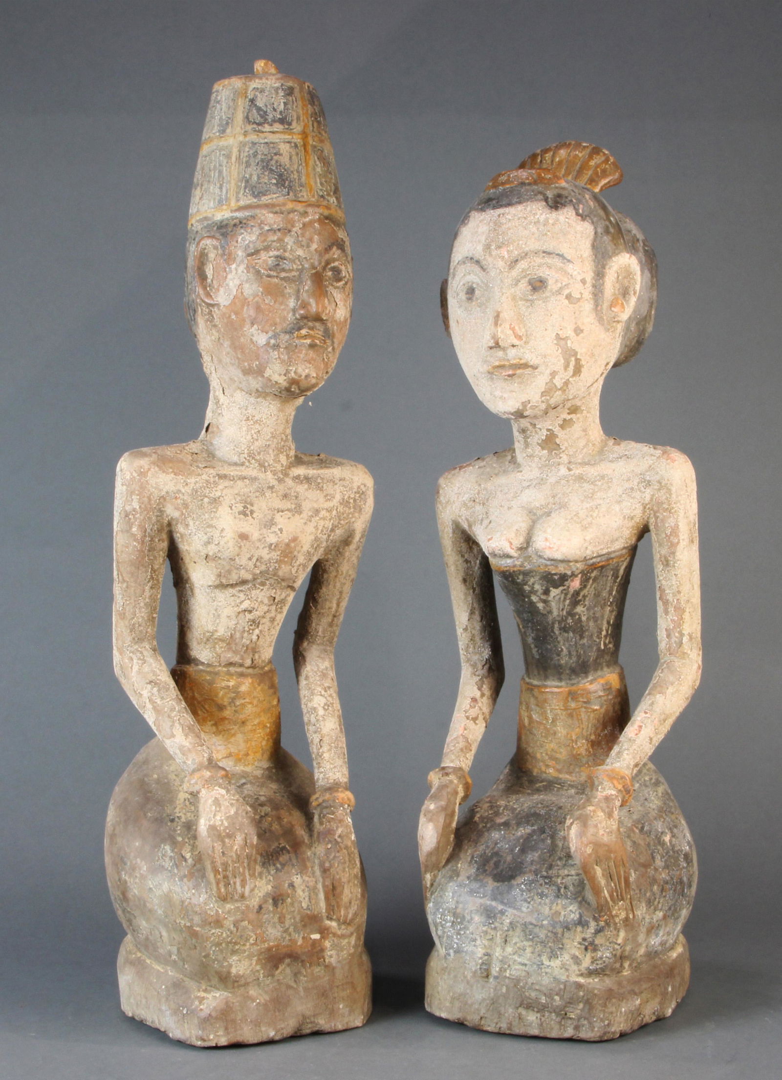 (lot of 2) Asian carved figures (1 of 1)