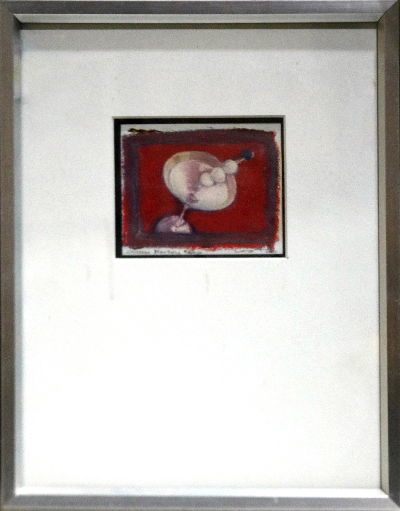Print, Gibson Martini: "Gibson Martini," 2000, mixed media, signed indistinctly and dated lower right, titled lower left, edition 2/150, overall (with frame): 14.5"h x 11.5"w