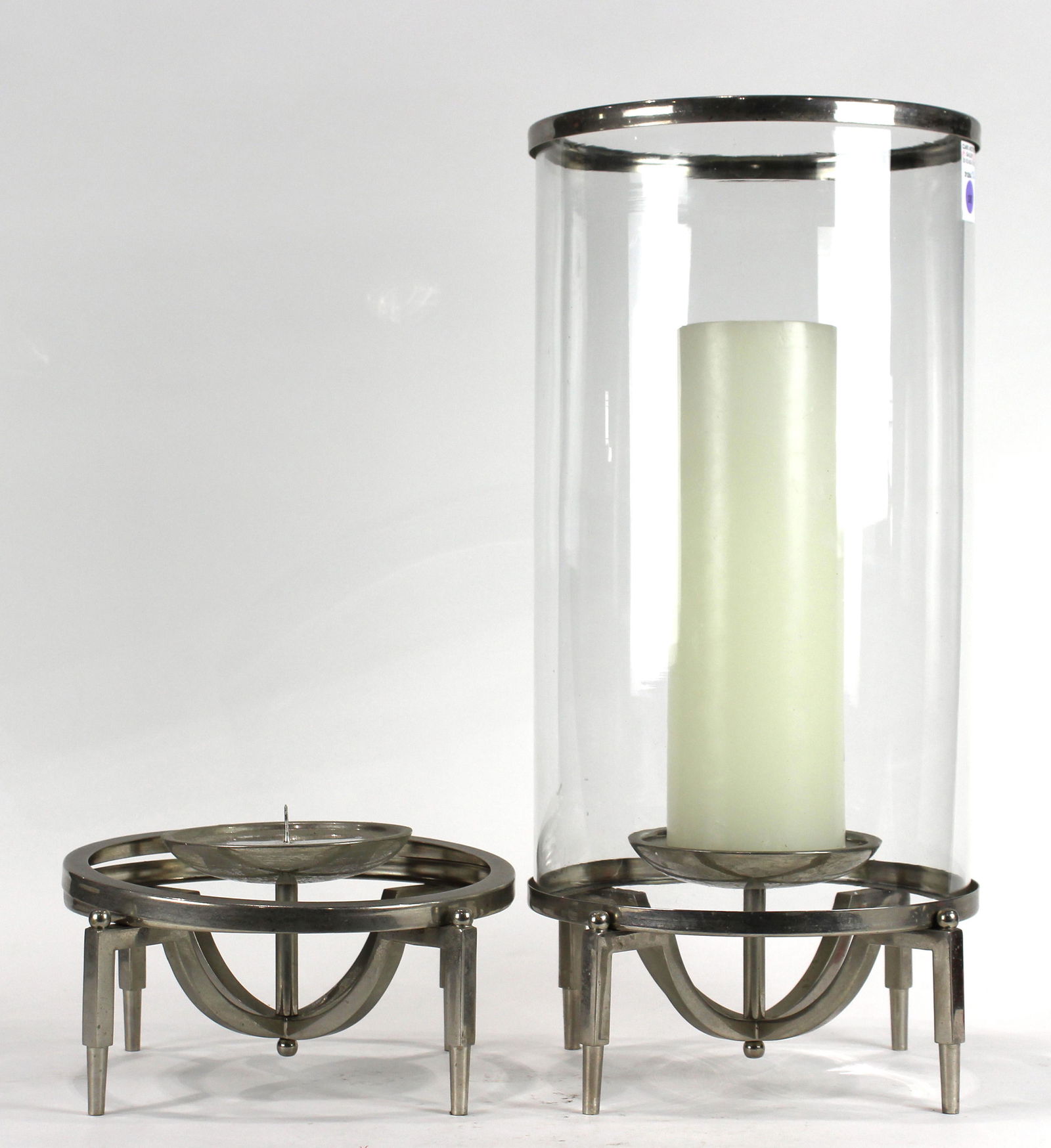 Massive Contemporary cylindrical hurricane lamp (1 of 2)