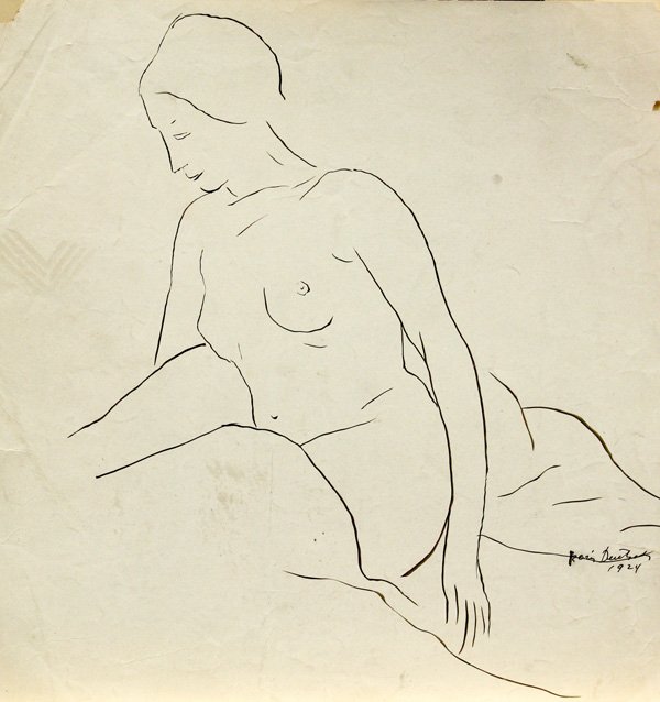 works on paper, Boris Deutsch, Still Life: (lot of 7) Unframed works on paper by Boris Deutsch (Californian, 1892-1978), most are pencil signed and dated, largest overall: 11.25''h x 14.625''w