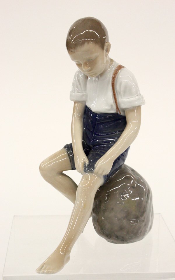 Bing and Grondahl figure: Bing & Grondahl figurine ''Padding About'' 8''