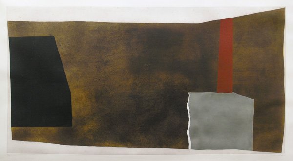 Print, Giuseppe Santomaso, Sturm und Drang, DAM: Framed etching and aquatint, ''Sturm und Drang,'' 1976, by Giuseppe Santomaso (Italian, 1907-1990), pencil signed and dated ''Giuseppe Santomaso '76'' lower right, numbered 67/70 lower left, plate: 37