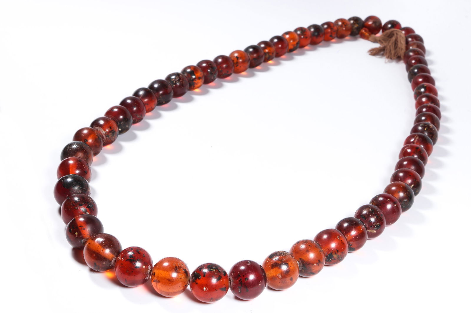 Amber bead prayer necklace (1 of 2)