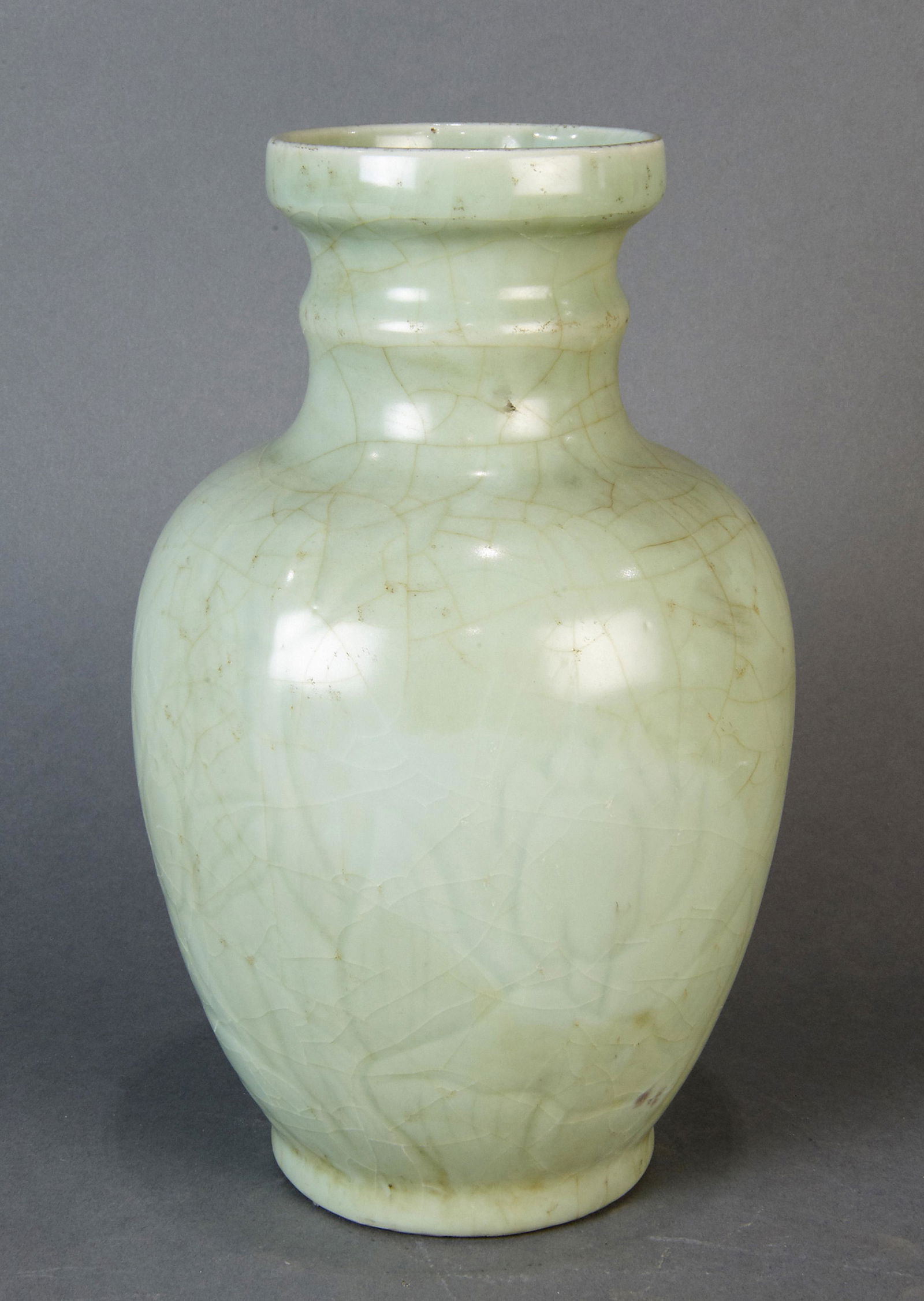 Chinese celadon crackle glazed vase (1 of 1)