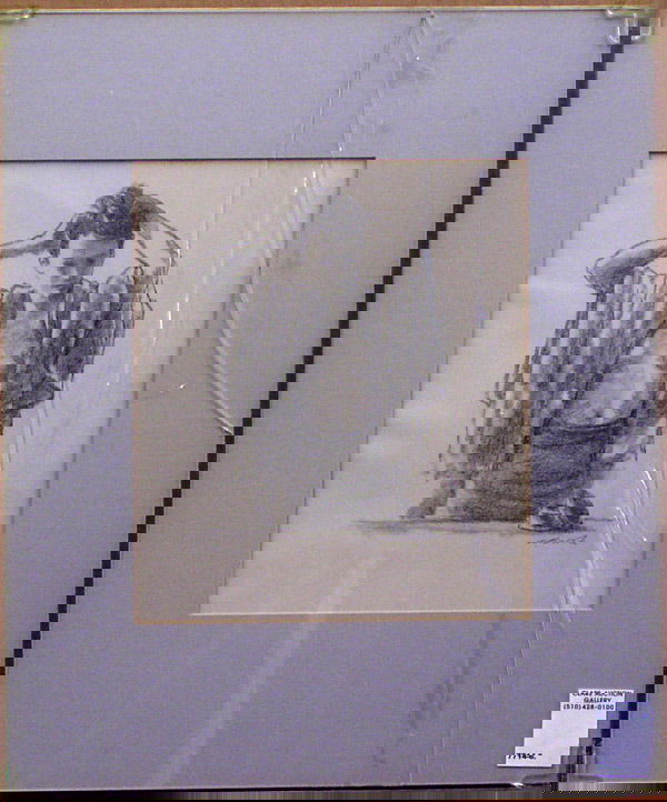 Lithograph, Alexander Brook: Framed lithograph, Morning, by Alexander Brook (American 1898-1980), signed A. Brook lower right, frame: 18''H x 15''W x .25''D