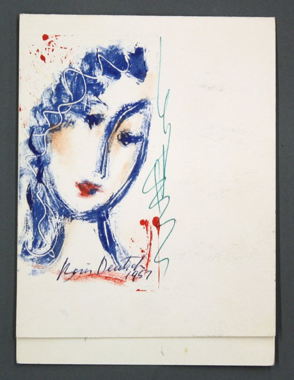 Works on paper, Boris Deutsch, sketches: (lot of 8) Unframed works on paper, by Boris Deutsch (Californian, 1892-1978), largest overall: 14''h x 11.125''w