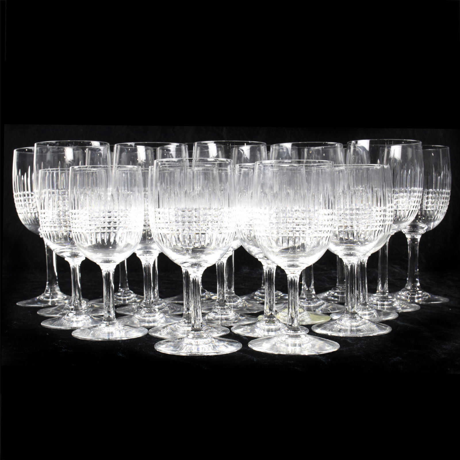 (lot of 22) Suite of Baccarat Nancy stemware (1 of 2)