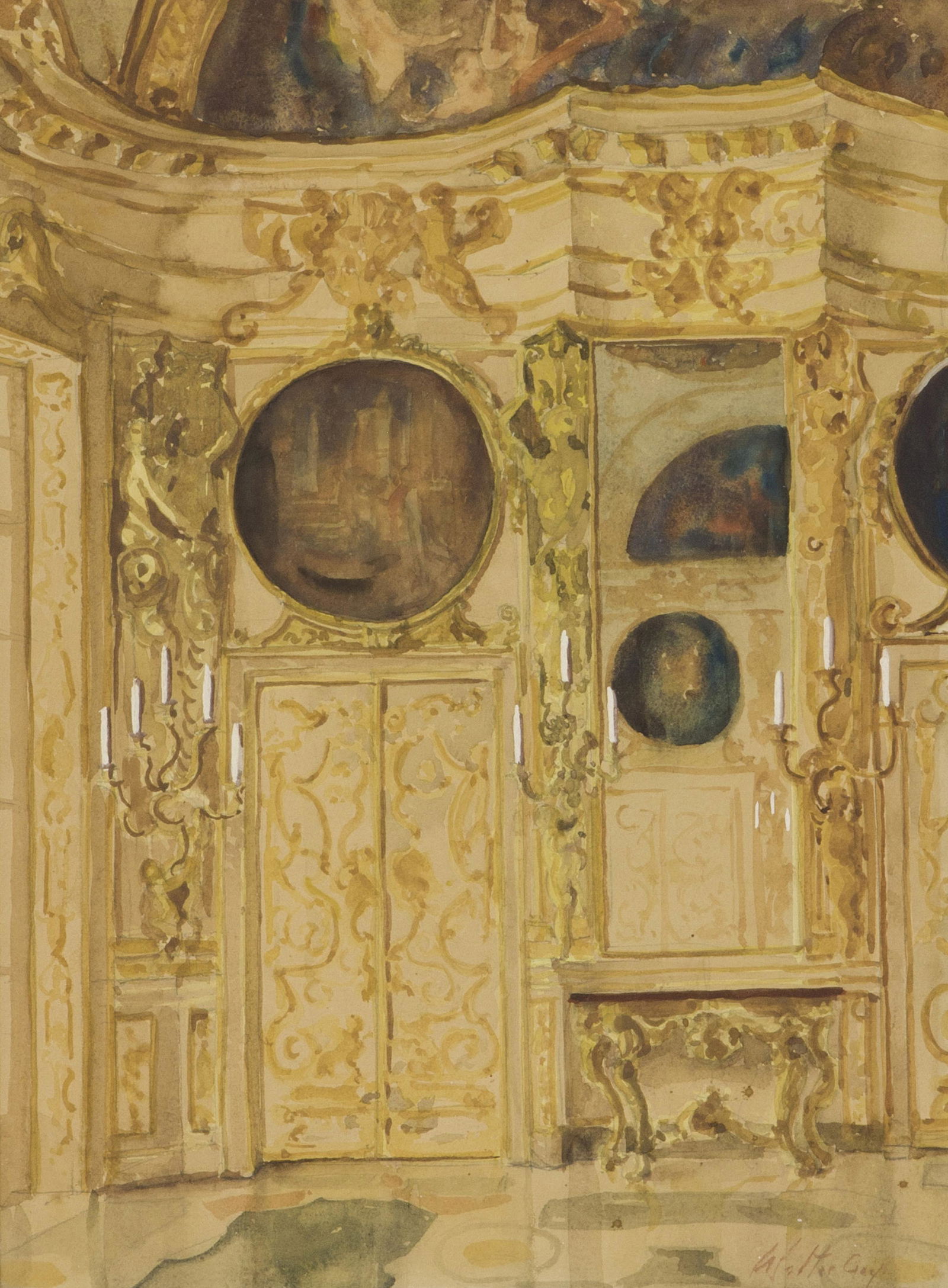 Work on paper by Walter Gay (1 of 4)