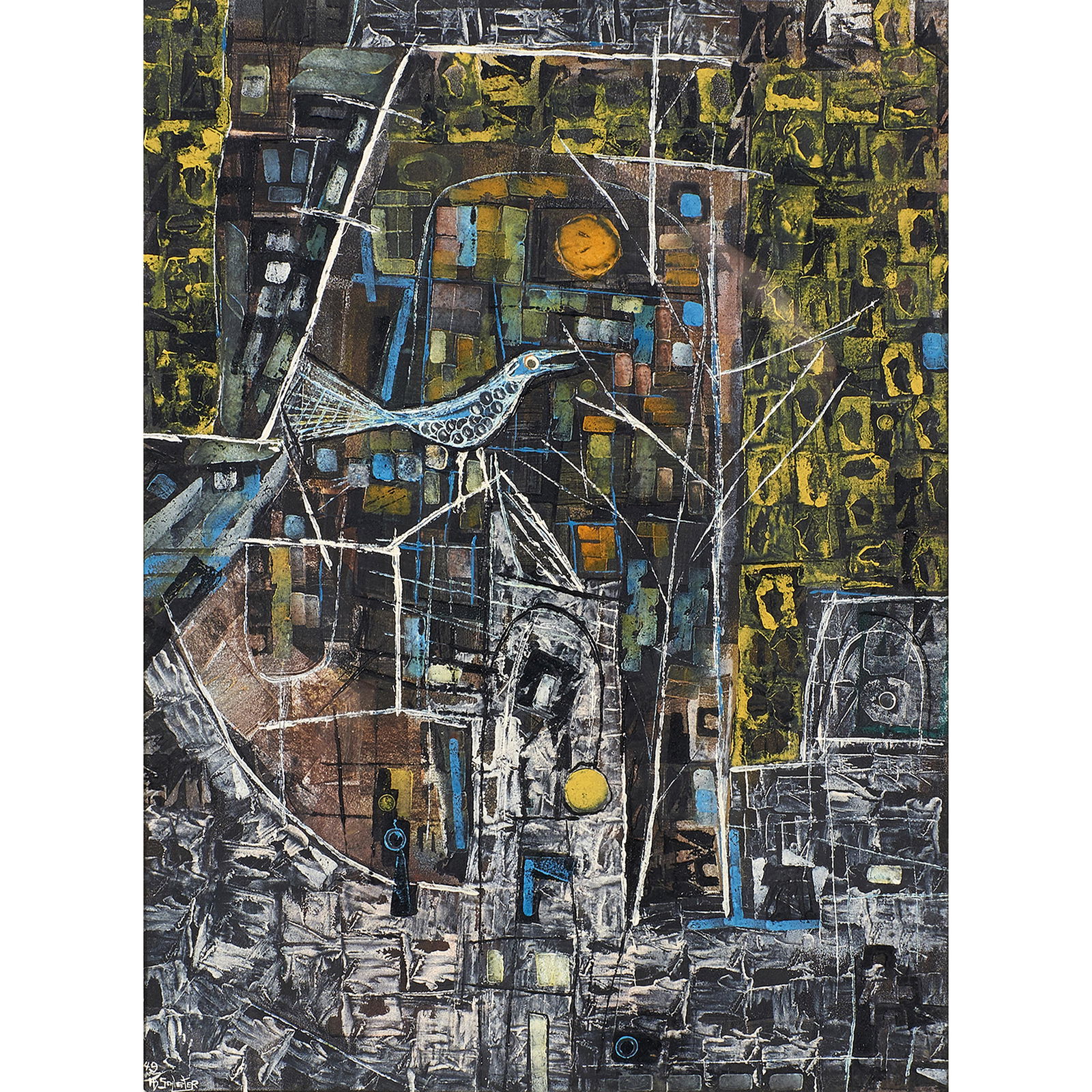 Monoprint, Howard B. Schleeter (1 of 4)