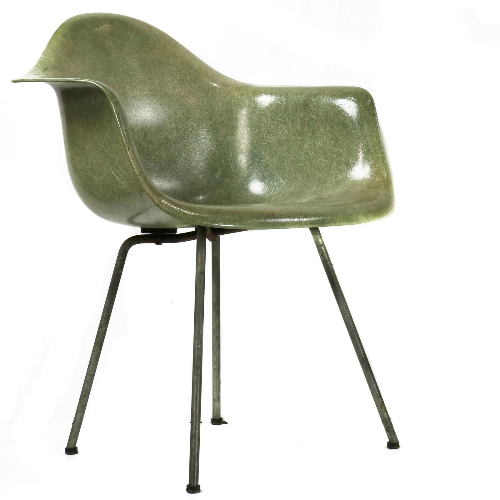 A Charles and Ray Eames Zenith DAX Sea Foam rope edge (1 of 4)