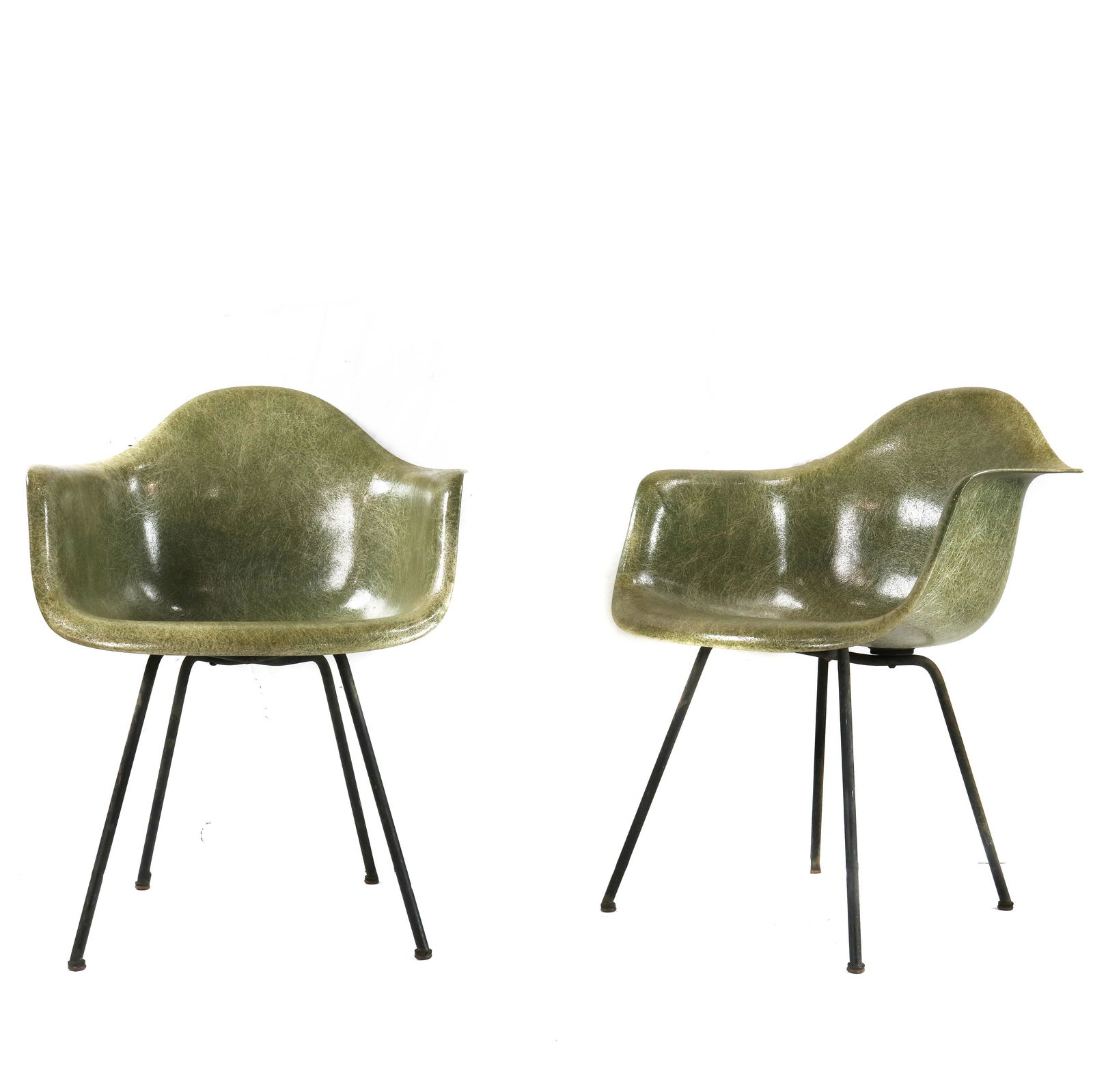 (lot of 2) Charles and Ray Eames Zenith DAX Sea Foam (1 of 4)
