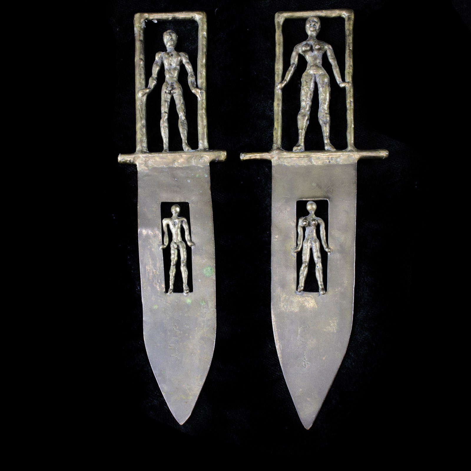 (lot of 2) Pal Kepenyes Brutalist letter openers (1 of 1)