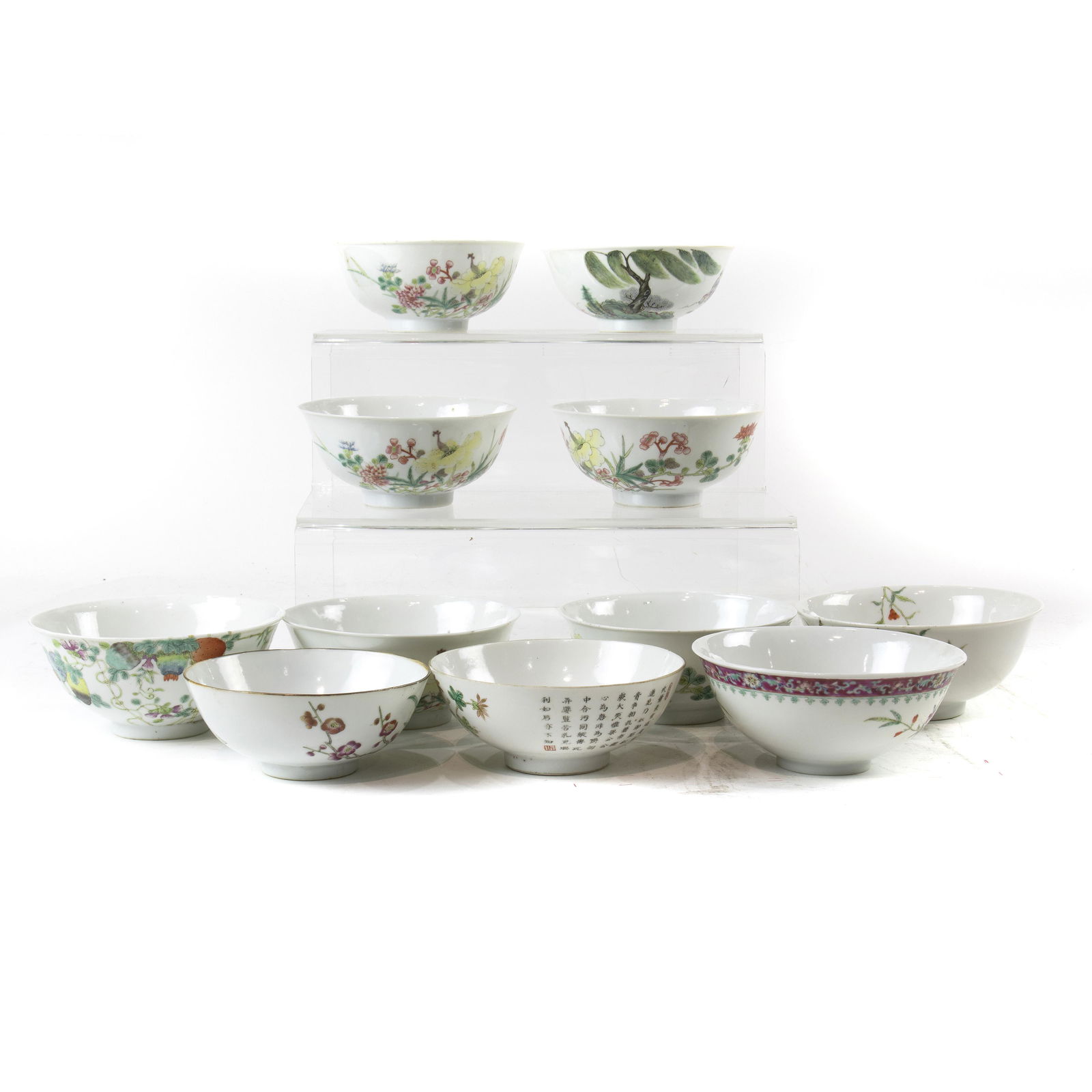 (lot of 11) Chinese famille rose bowls (1 of 5)