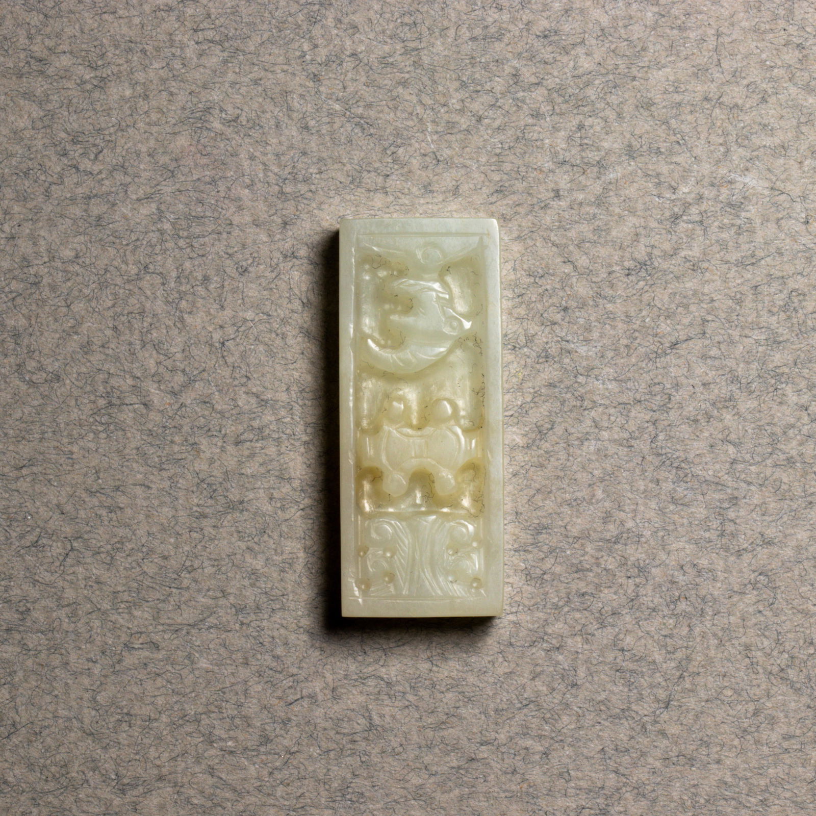 Chinese white jade plaque (1 of 2)