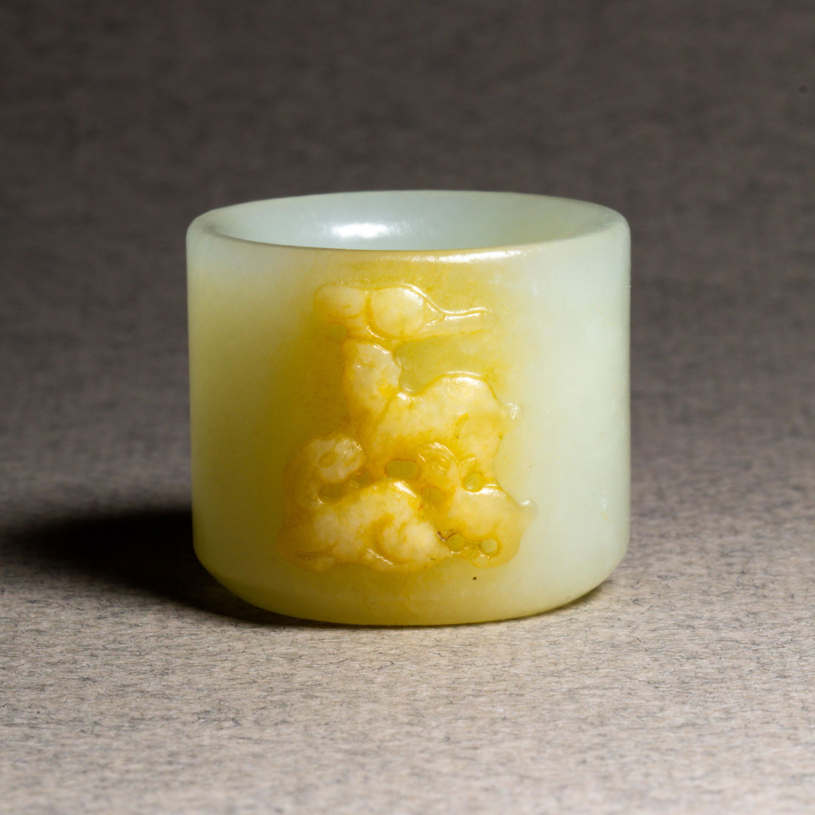 Chinese white jade archer's ring (1 of 3)