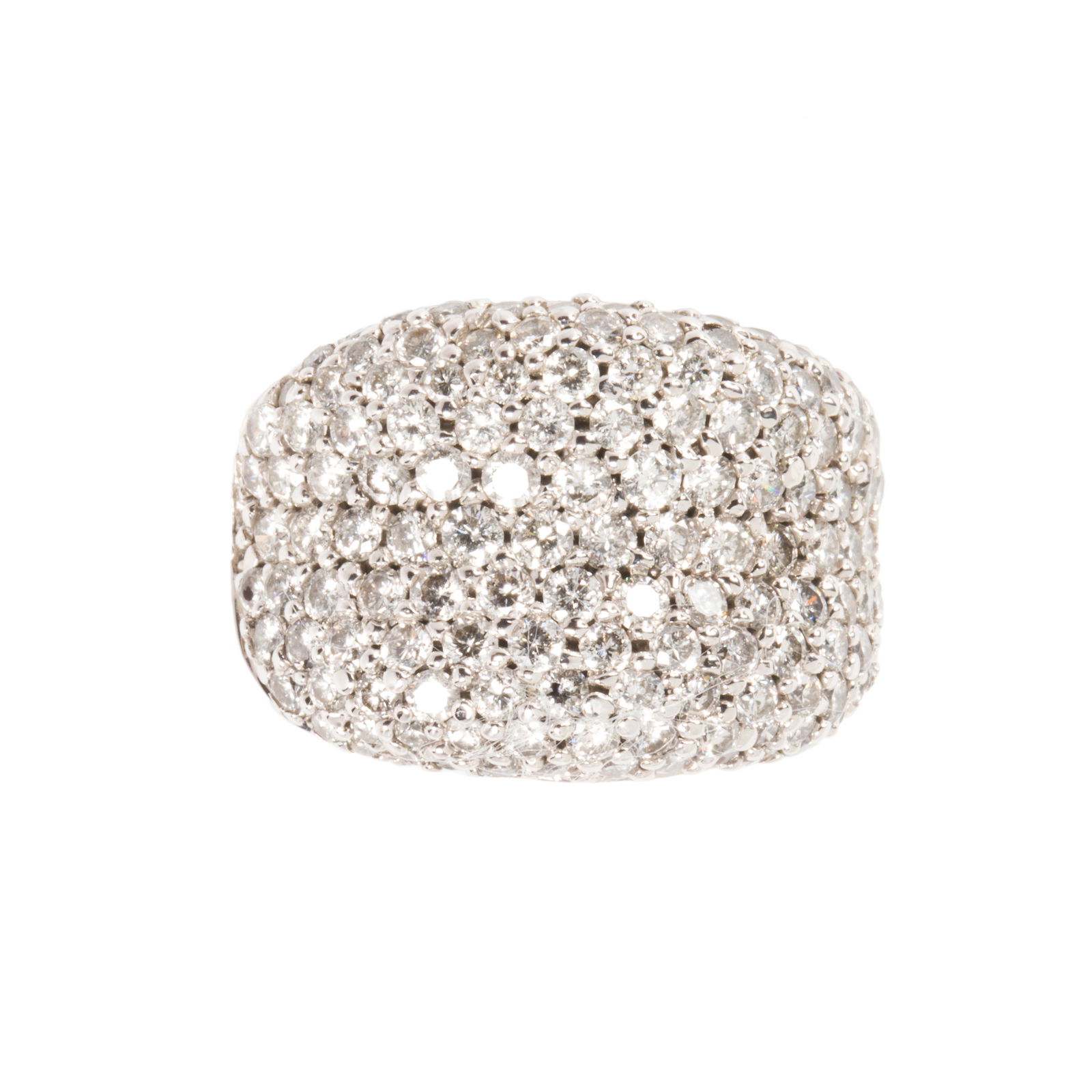 A diamond and fourteen karat white gold ring (1 of 1)