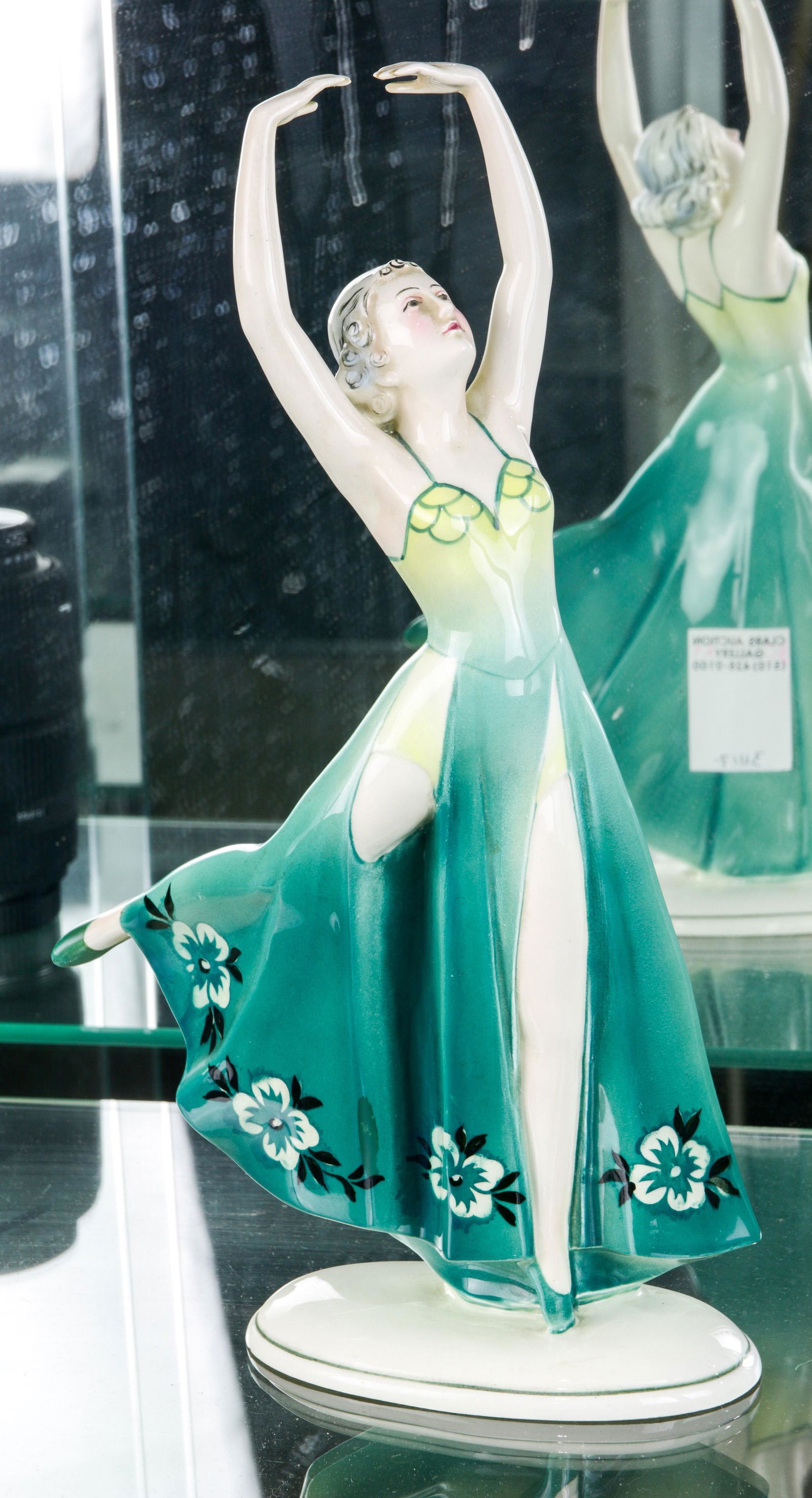 German Art Deco Katzhutte porcelain figure of dancer (1 of 1)