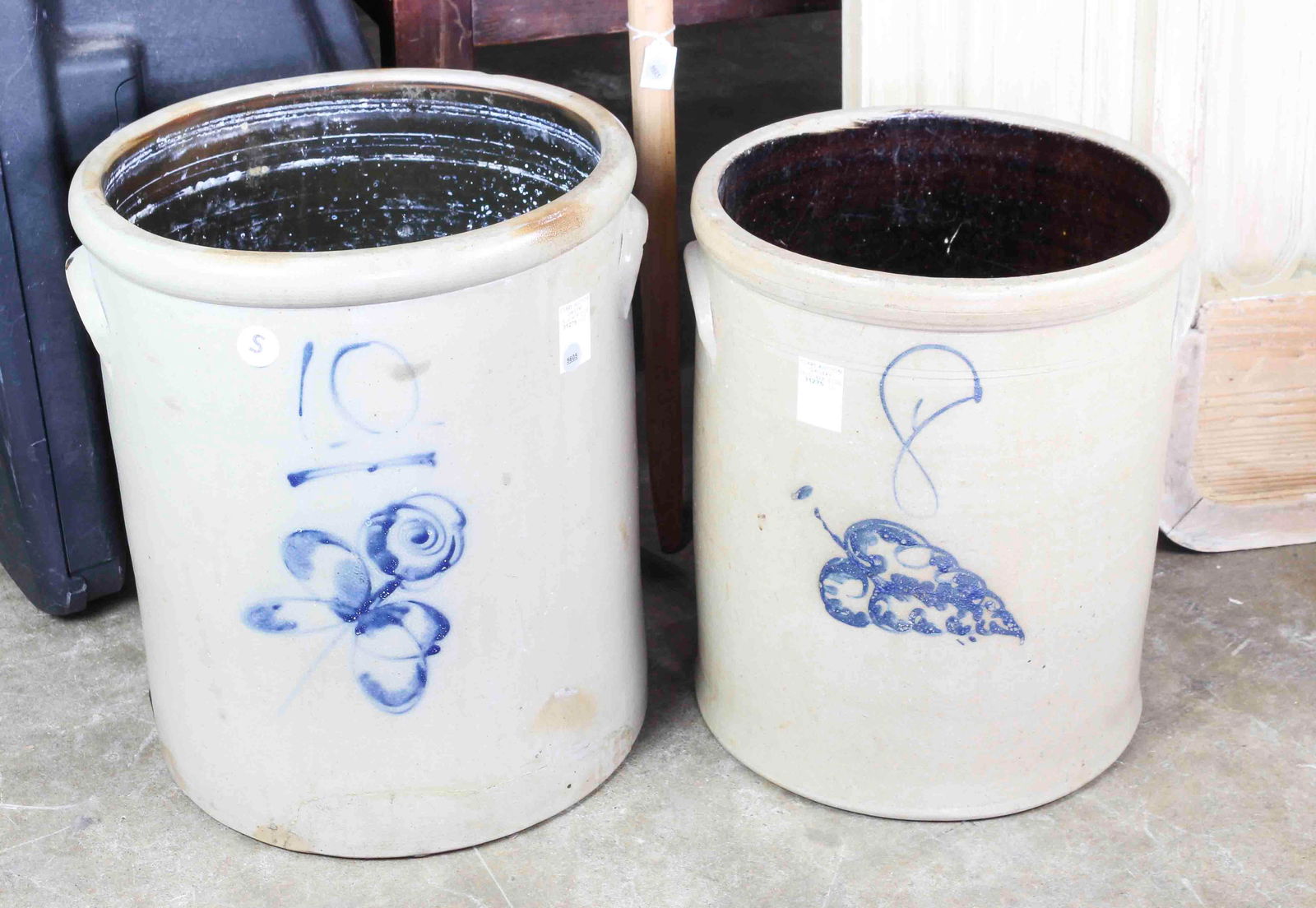 (lot of 2) Stoneware crock group (1 of 1)