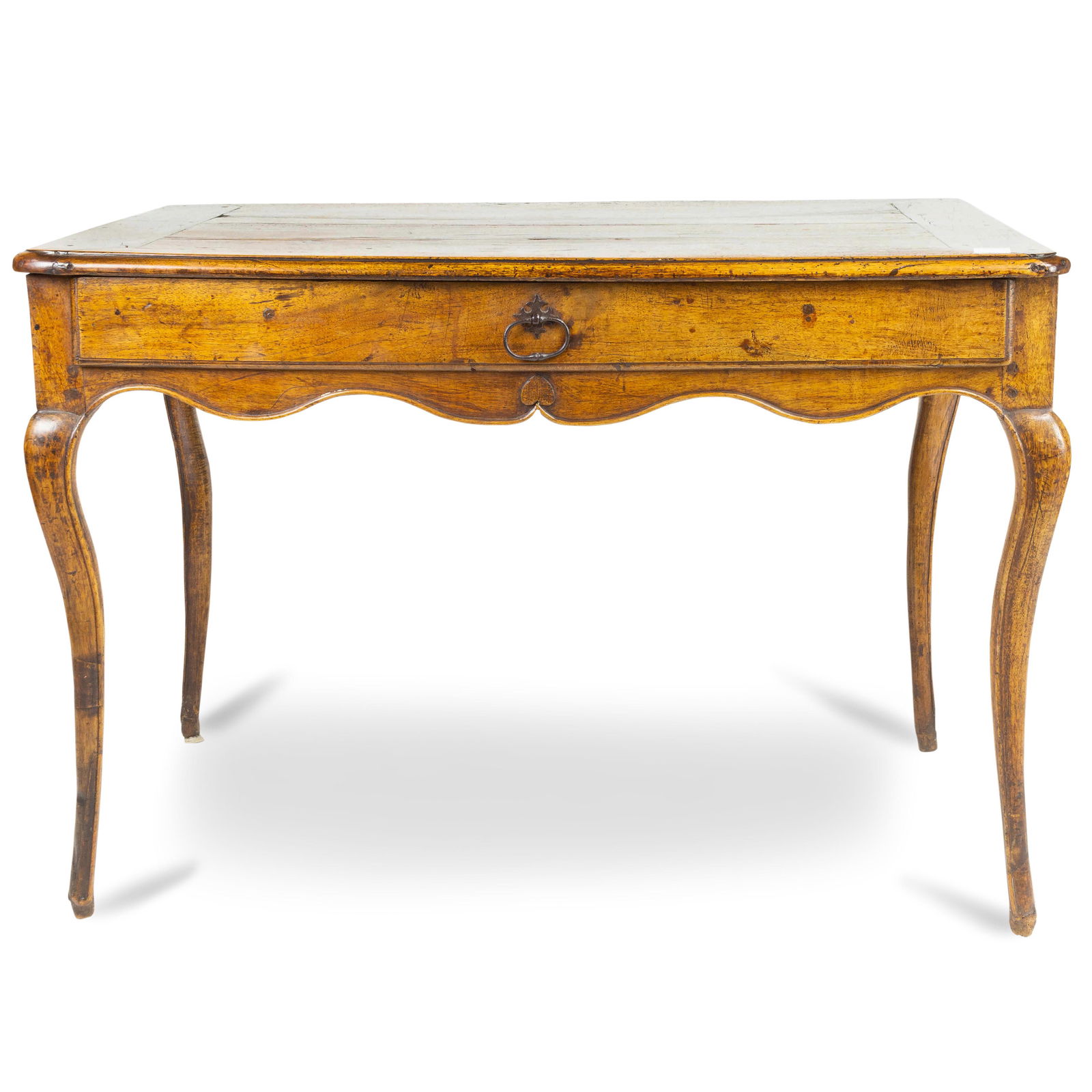 French Provincial diminutive bureau plat (1 of 4)