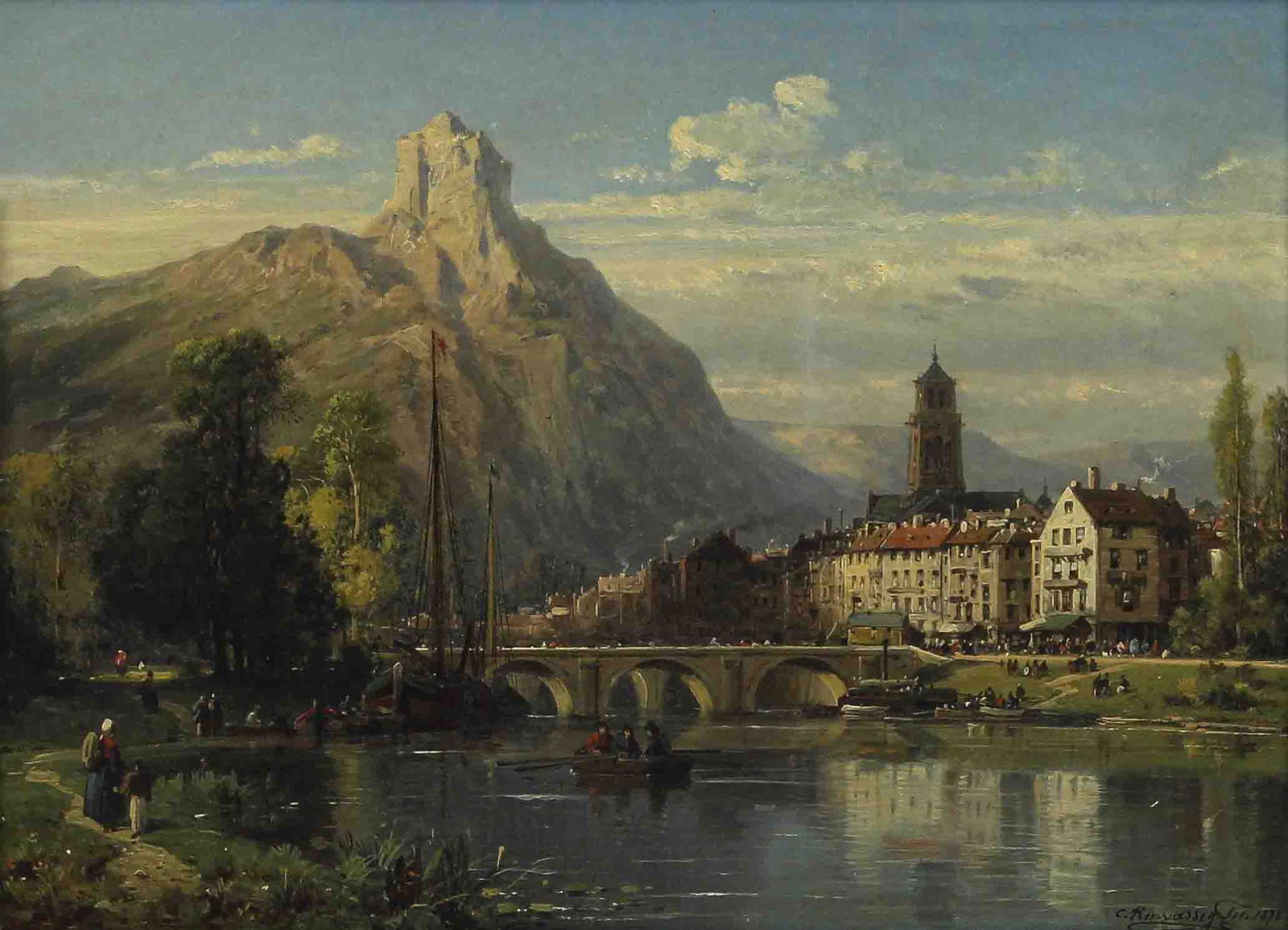 Painting, Charles Euphrasie Kuwasseg (1 of 4)