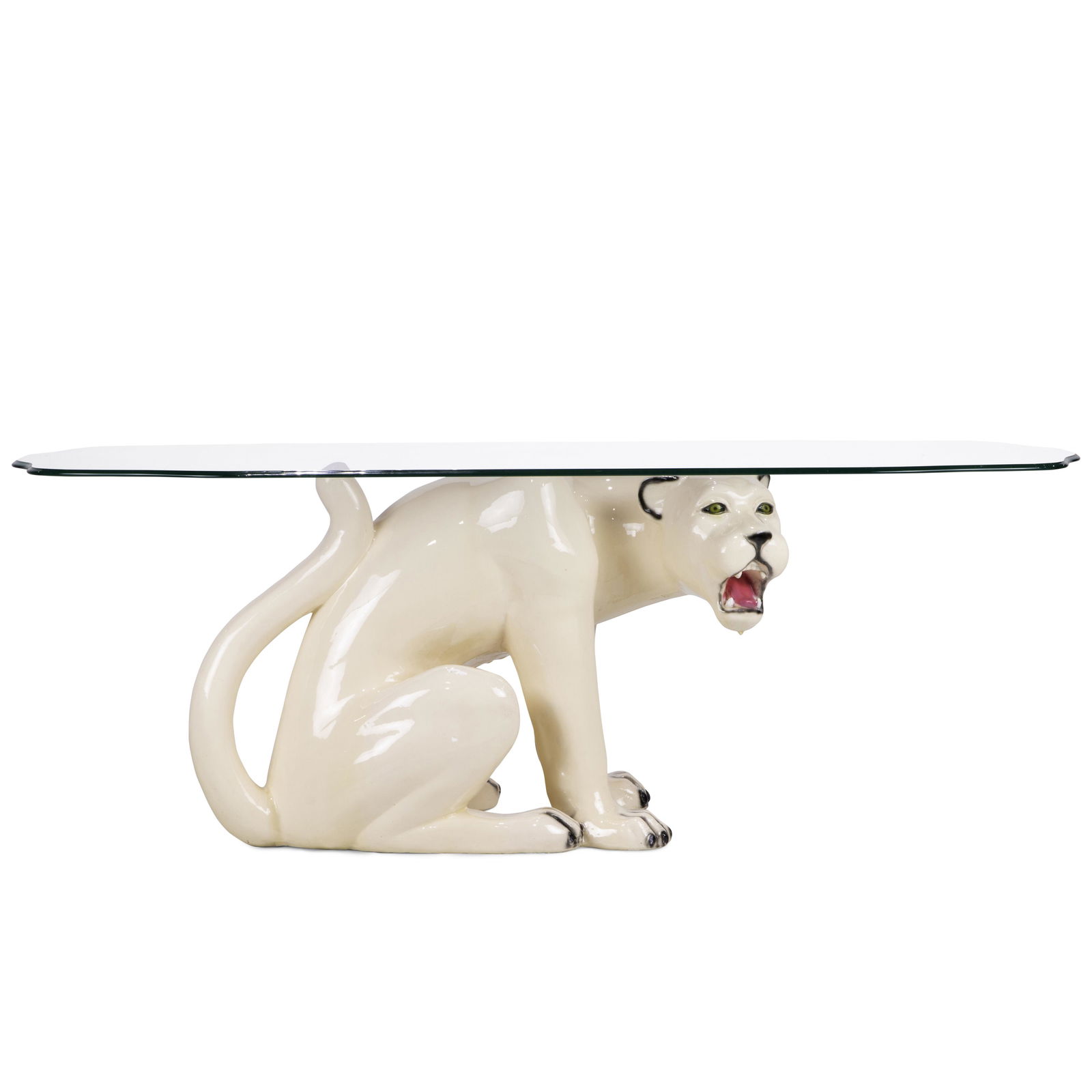 Italian modern cougar form cocktail table (1 of 5)