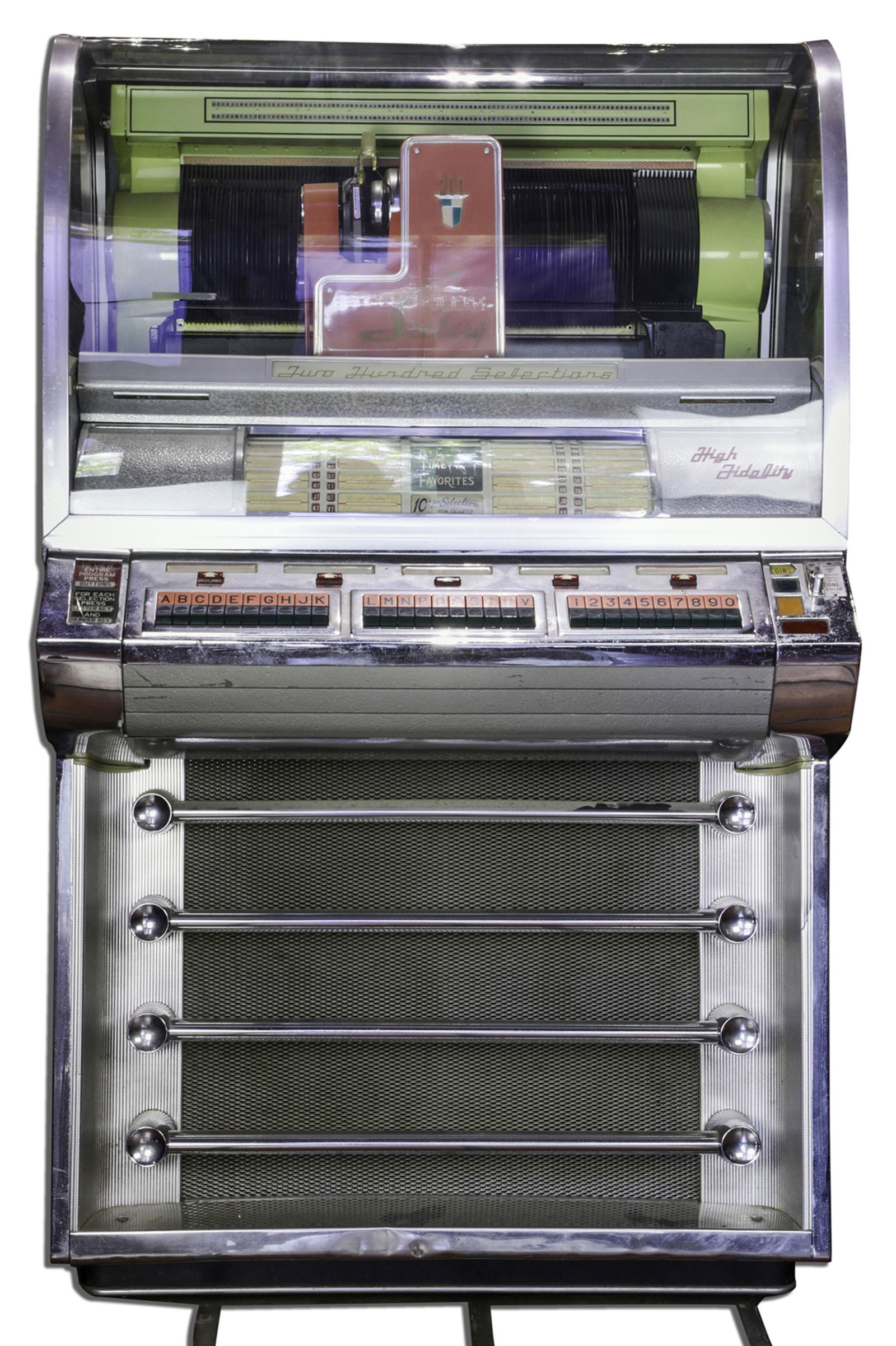 A Seeburg Select-O-Matic 200 jukebox (1 of 2)
