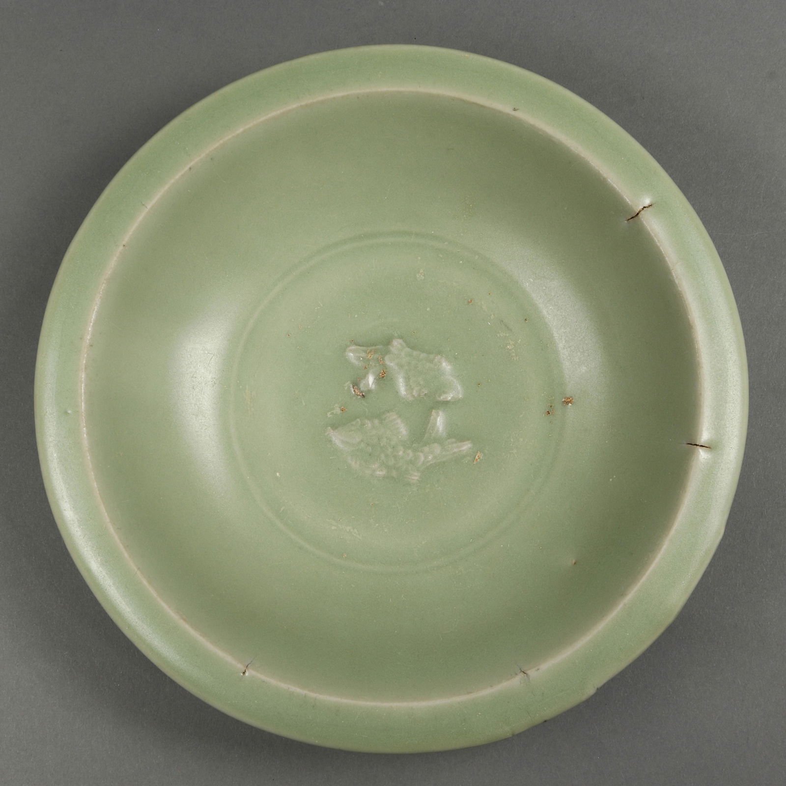 Chinese celadon glazed dish (1 of 3)