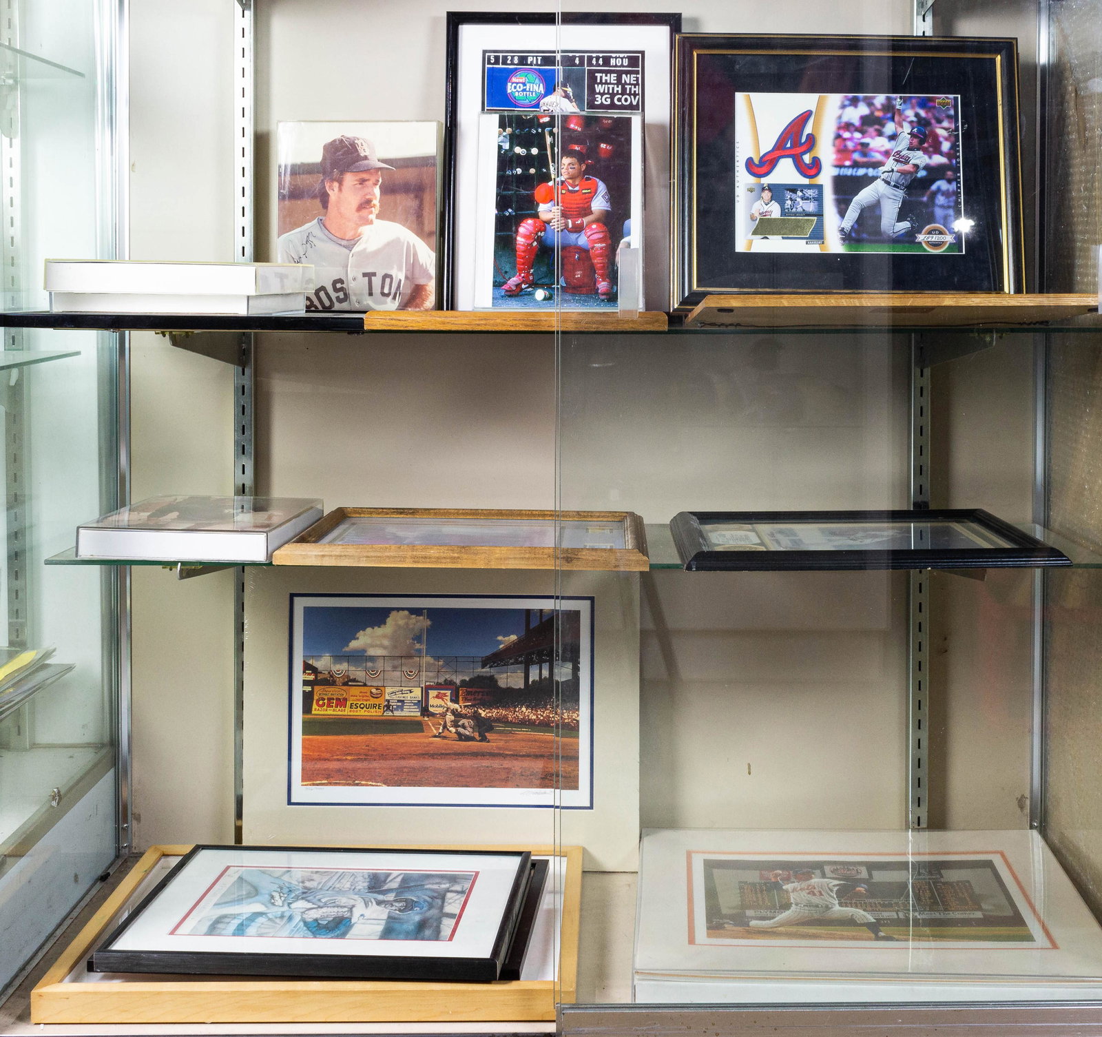 A group of baseball photographs and framed ephemera (1 of 1)