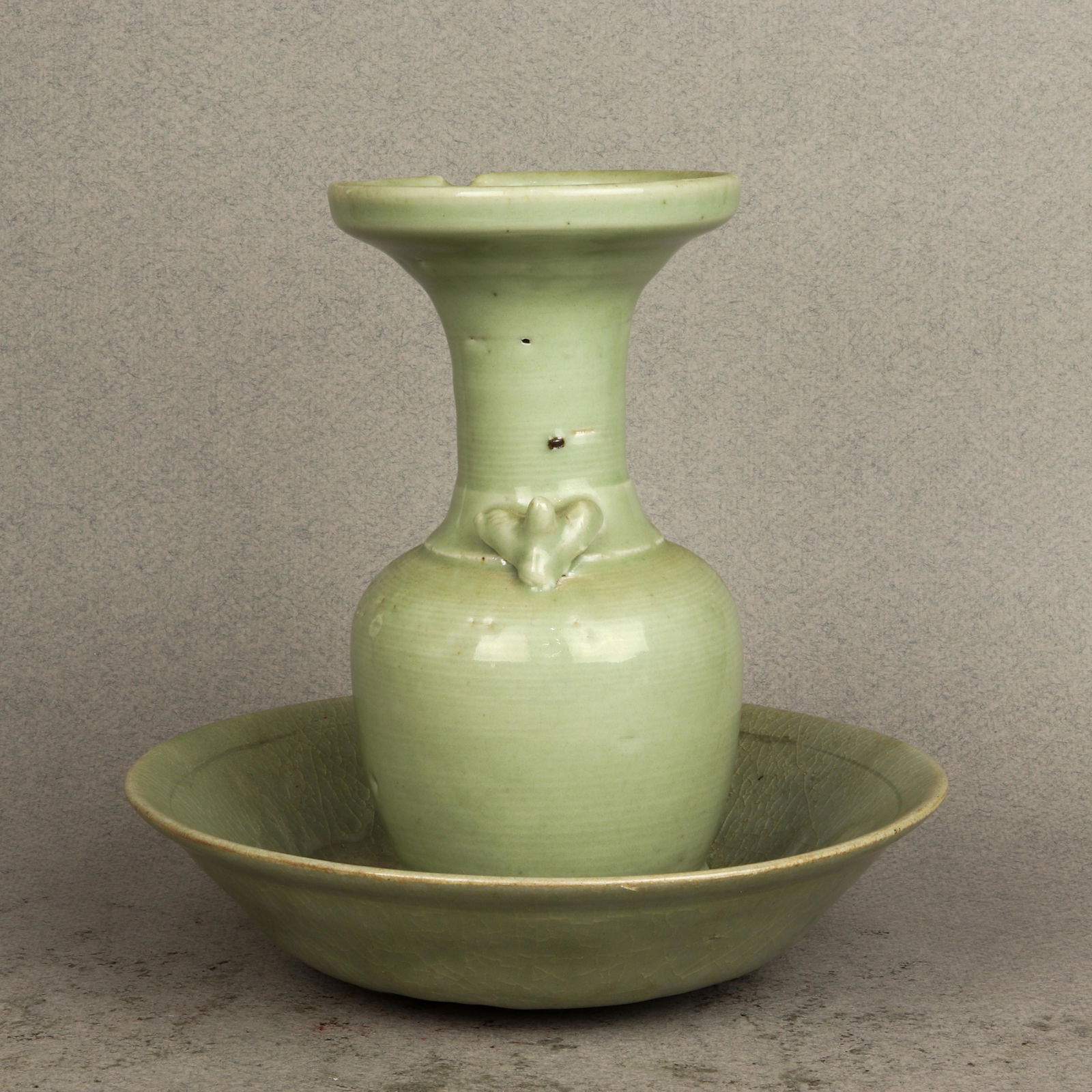 (lot of 2) Chinese celadon glazed ceramic wares (1 of 1)