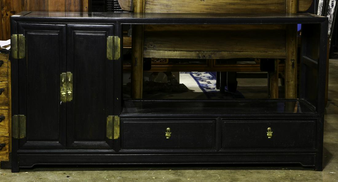 Chinese wood low cabinet (1 of 1)