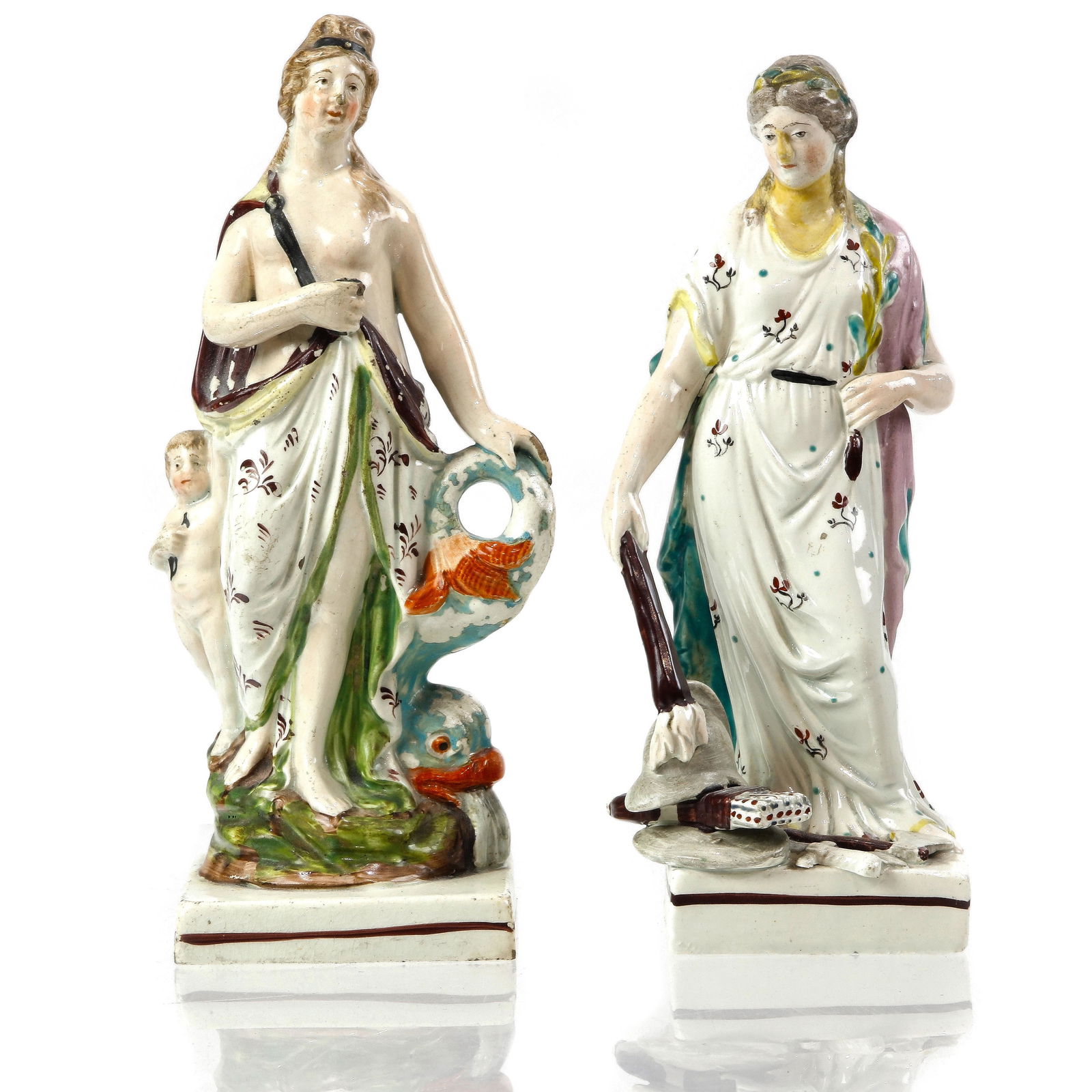 Pair of Italian ceramic figurines (1 of 2)