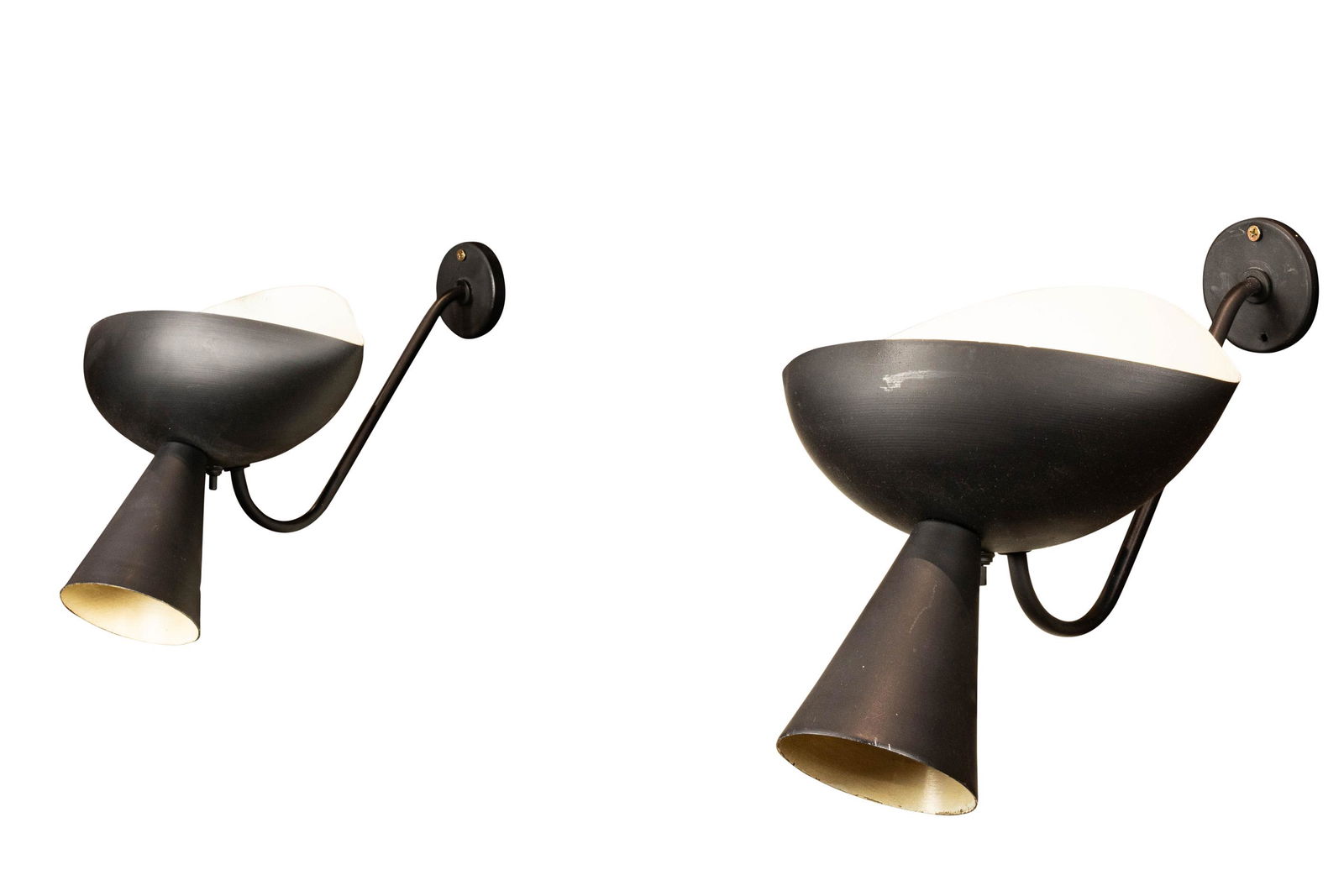 Serge Mouille (Attr.), Cachan Sconces, pair (1 of 3)