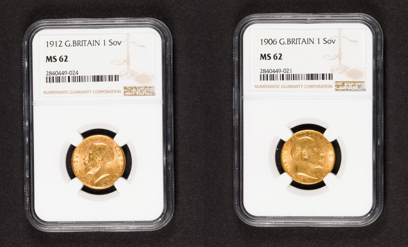 1906 Great Britain Gold sovereign NGC MS62: 1906 Great Britain Gold sovereign NGC MS62