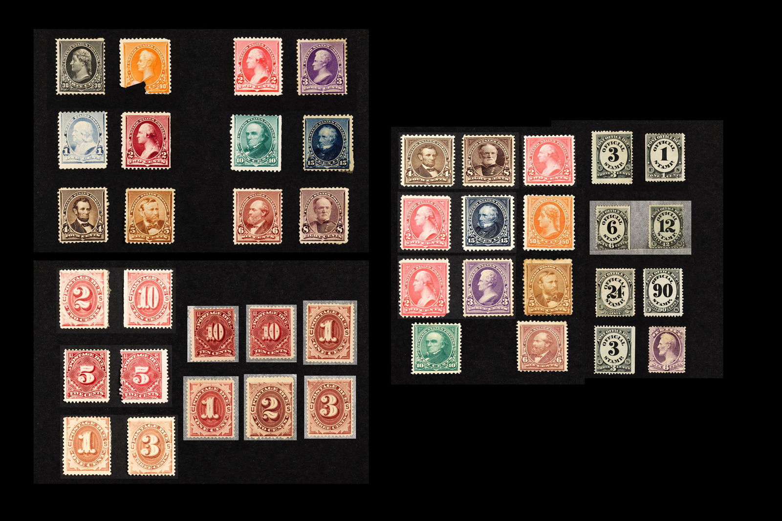 (lot of 41) Stamp Collection: 1873 "Official Stamps" (1 of 5)