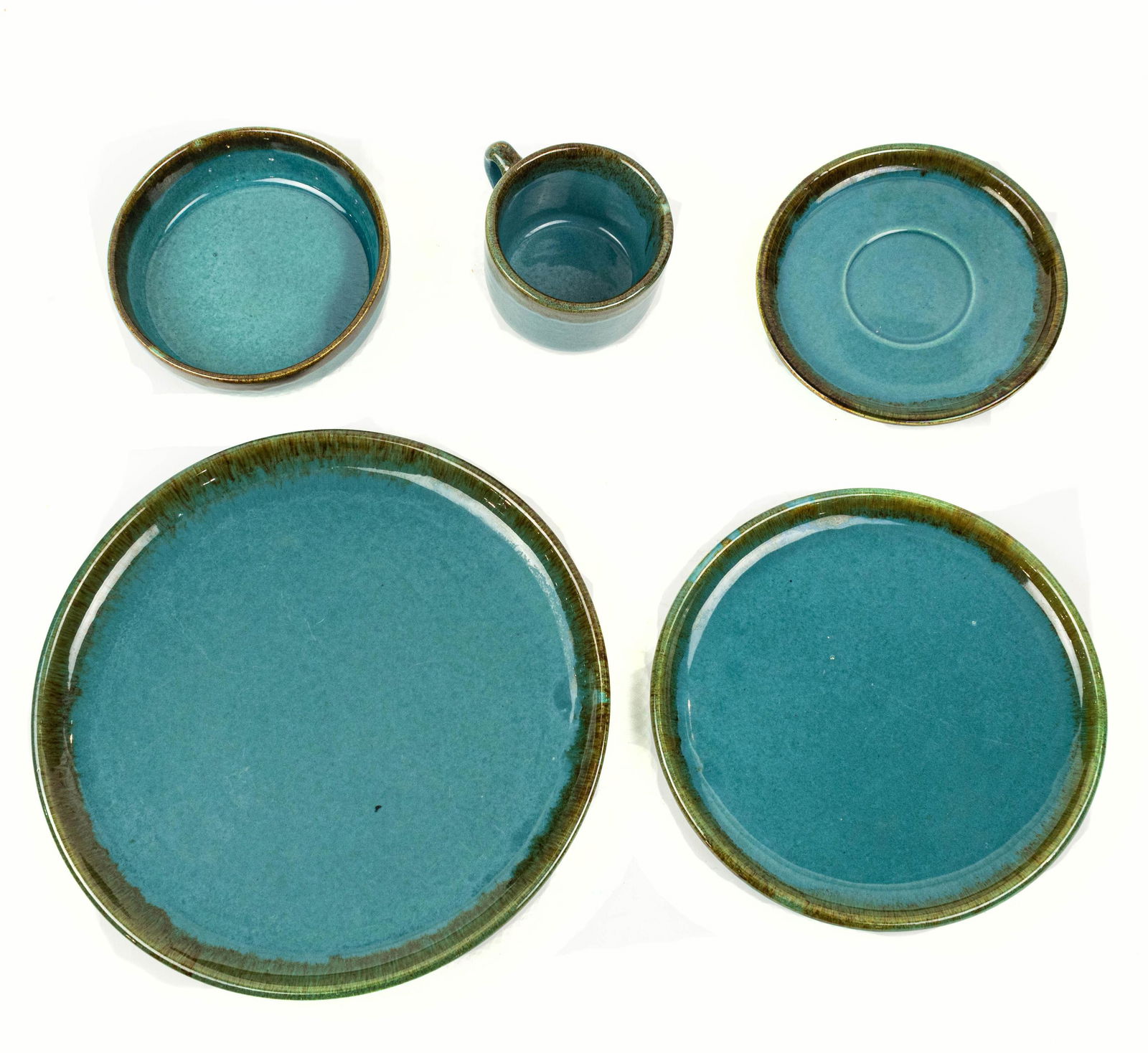 (lot of 56) B.J. Brock of California "Rustic" tourquise (1 of 2)