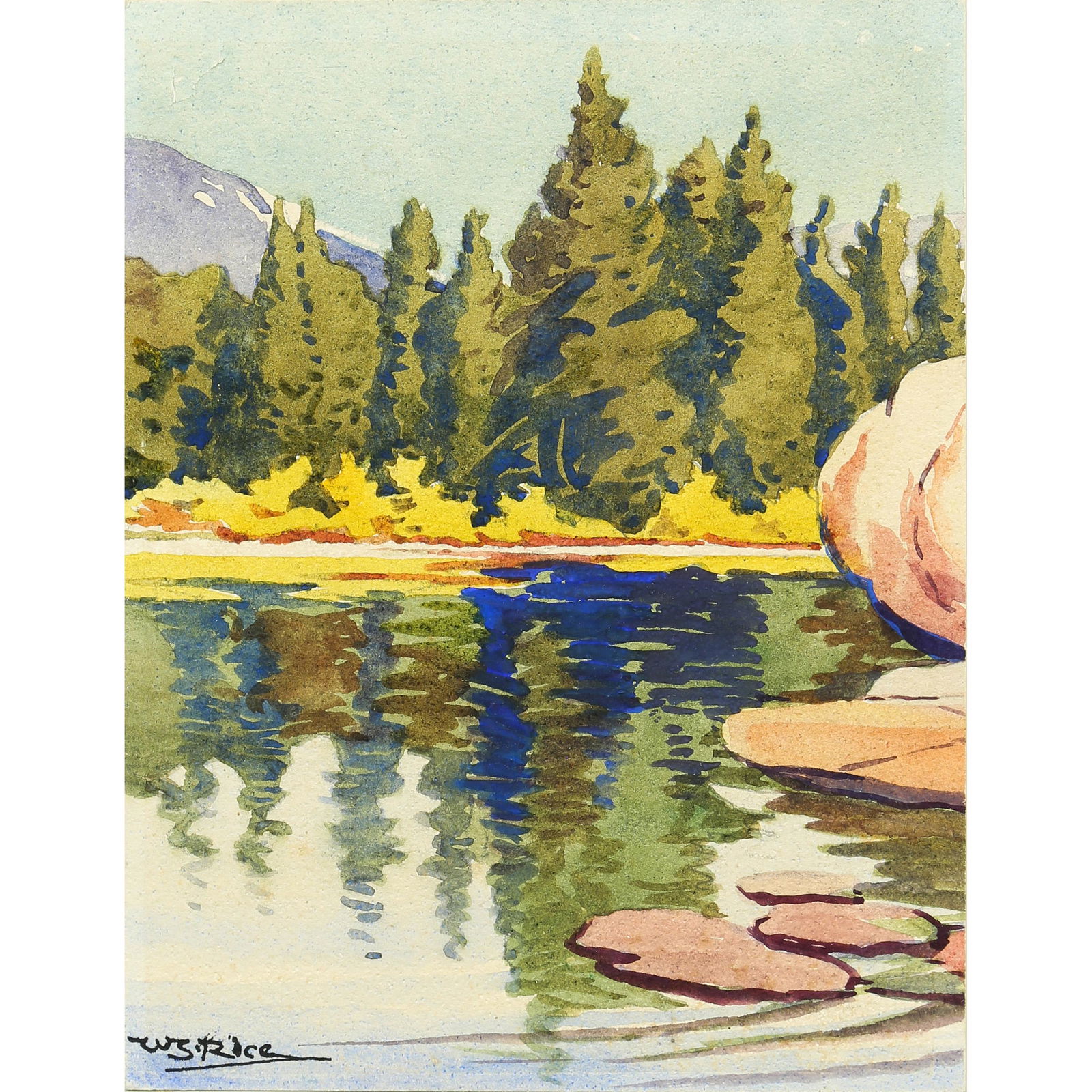 Watercolor, William Seltzer Rice (1 of 4)