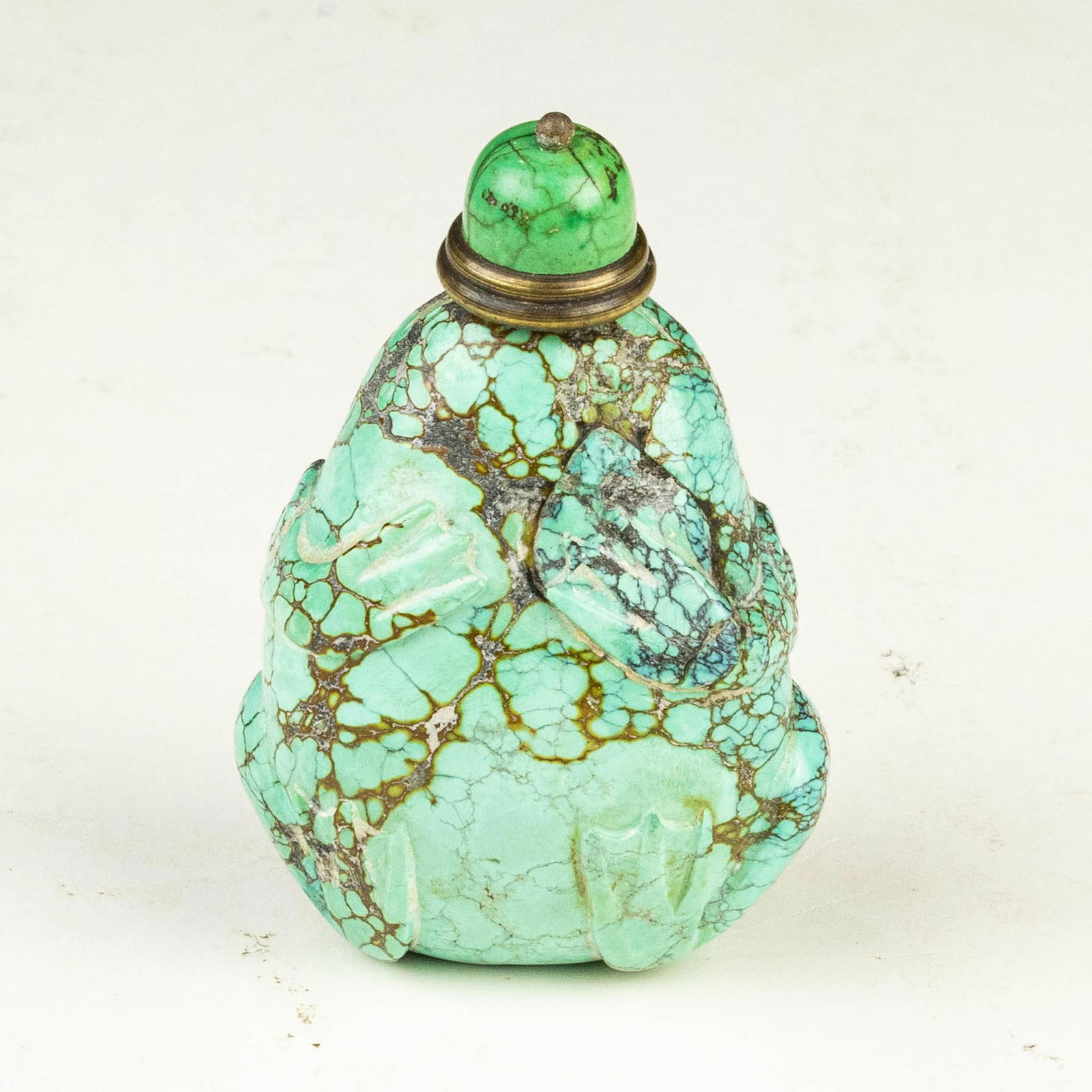 Chinese turquoise snuff bottle (1 of 2)