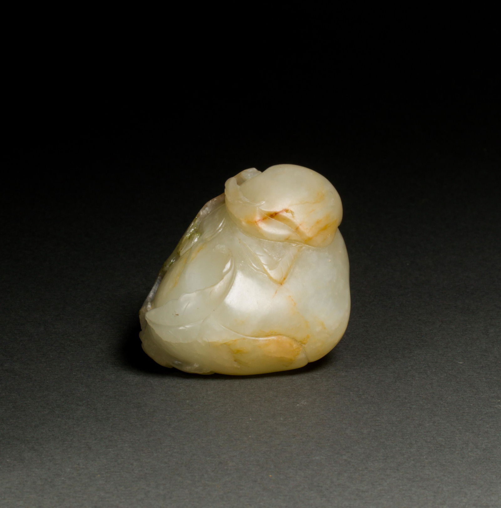 Chinese white jade toggle (1 of 3)