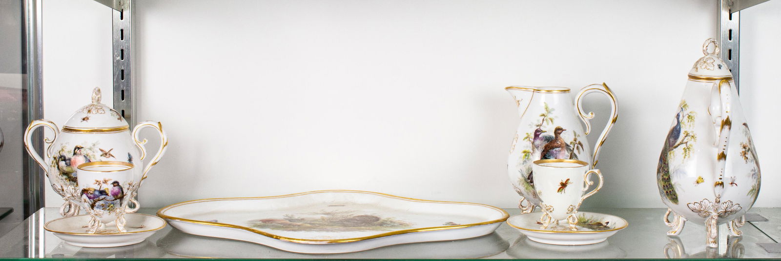 (lot of 8) Dresden porcelain tea service (1 of 1)