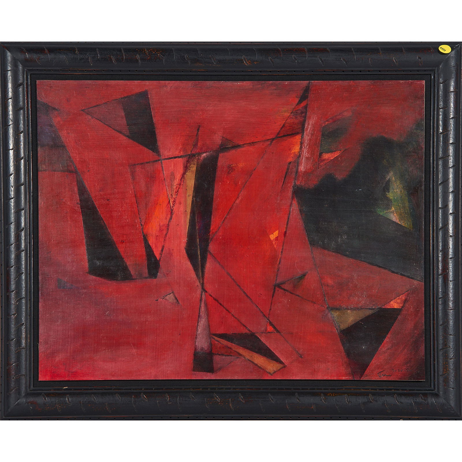 Painting, Untitled (Black and Red) (1 of 2)