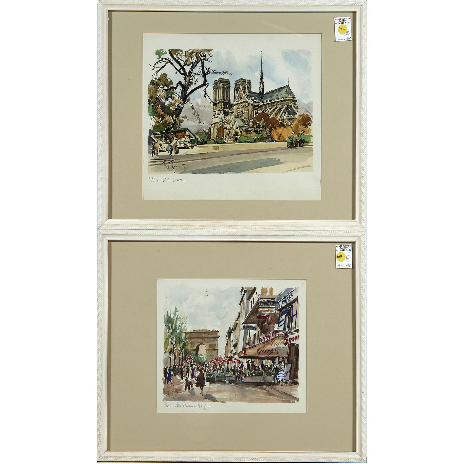 Prints, Paris, Le Champs Elysees and Paris, Notre Dame (1 of 1)