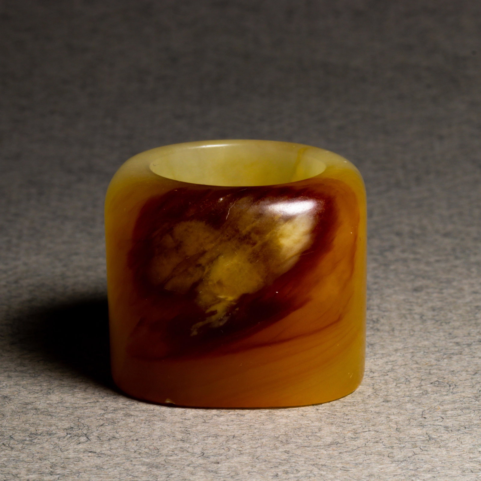 Chinese russet jade archer's ring (1 of 3)