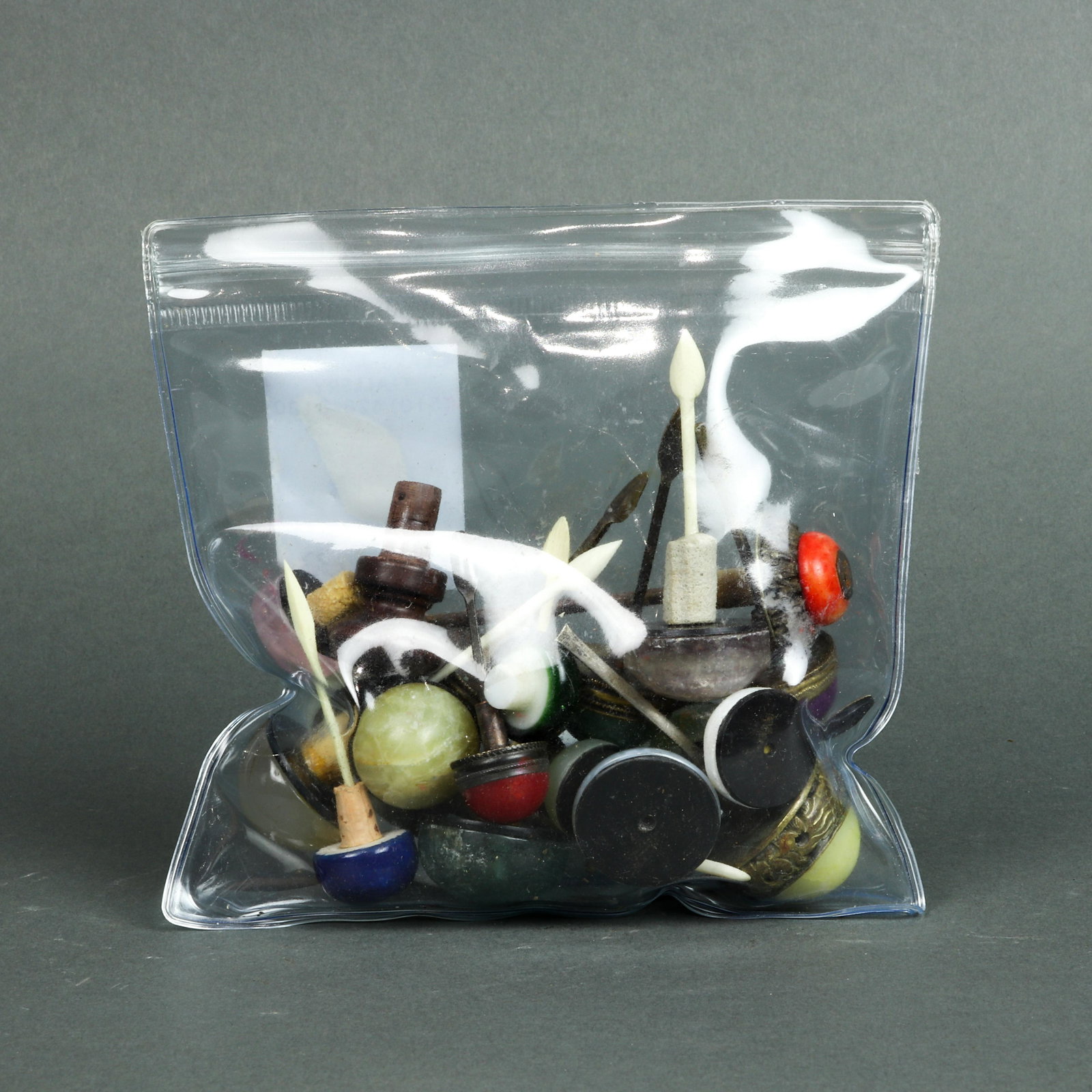 Collection of snuff bottle stoppers (1 of 1)