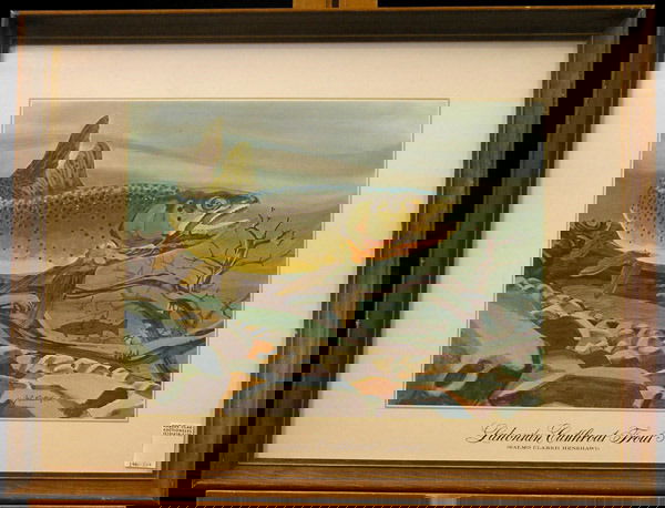 絵画 Eileen Klatt Rainbow Trout 1993 絵画 Eileen Klatt Rainbow Trout 1993 Signed Eileen Klatt
