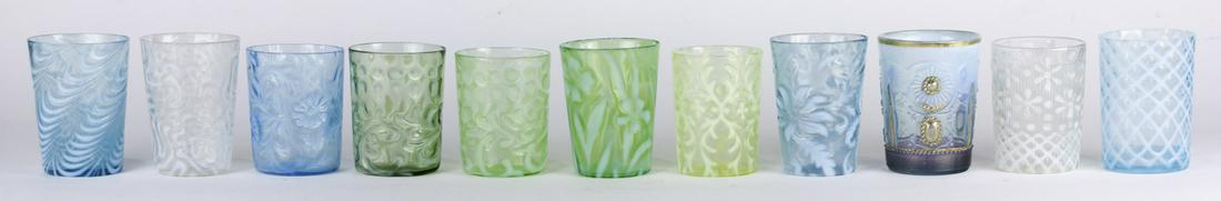 (lot of 11) American opalescent glass group, primarily (1 of 1)