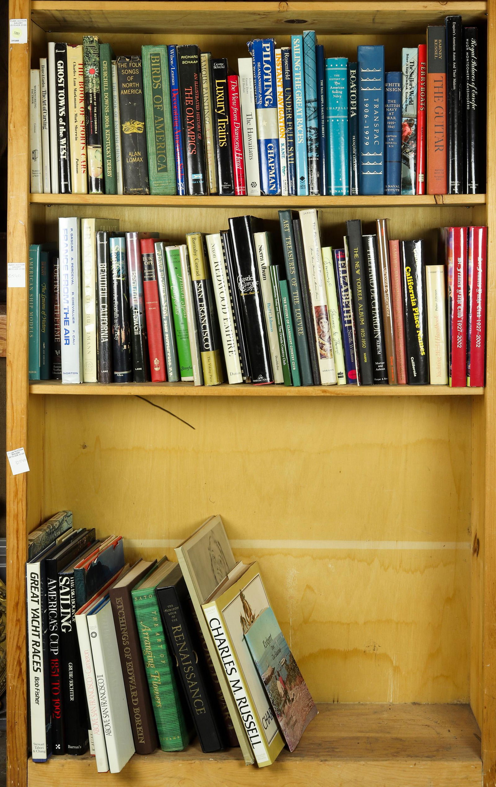 Three shelves of books mostly relating to California (1 of 1)