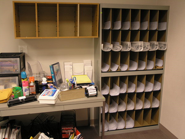 Metal & Wood Mail Slot Unit