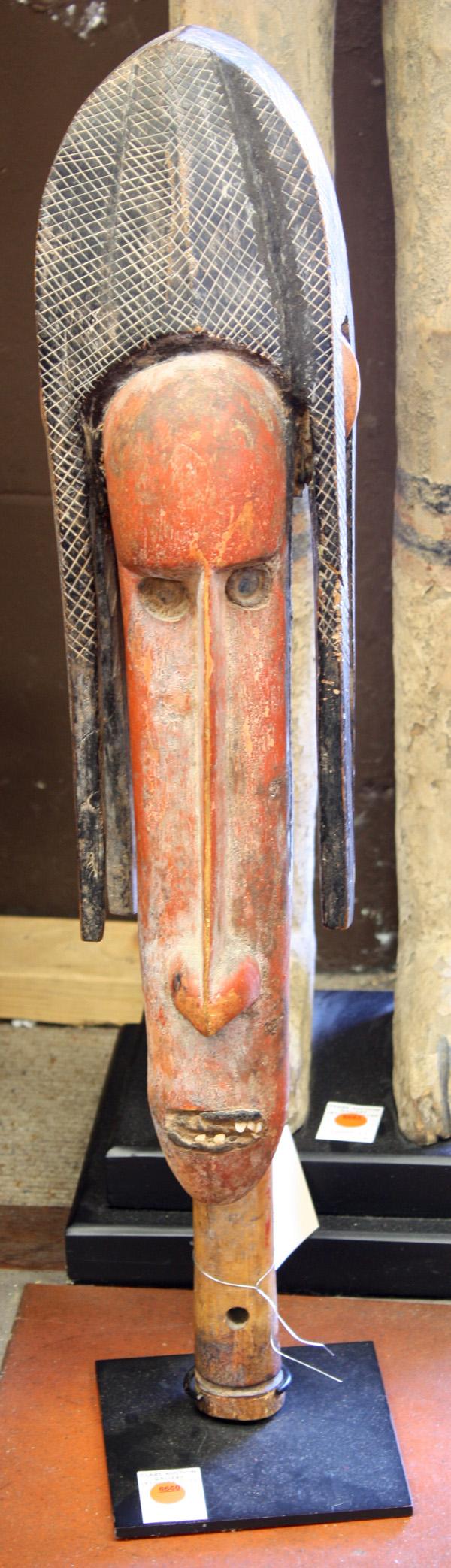 Mali puppet head: Marka, Mali, carved wood puppet head